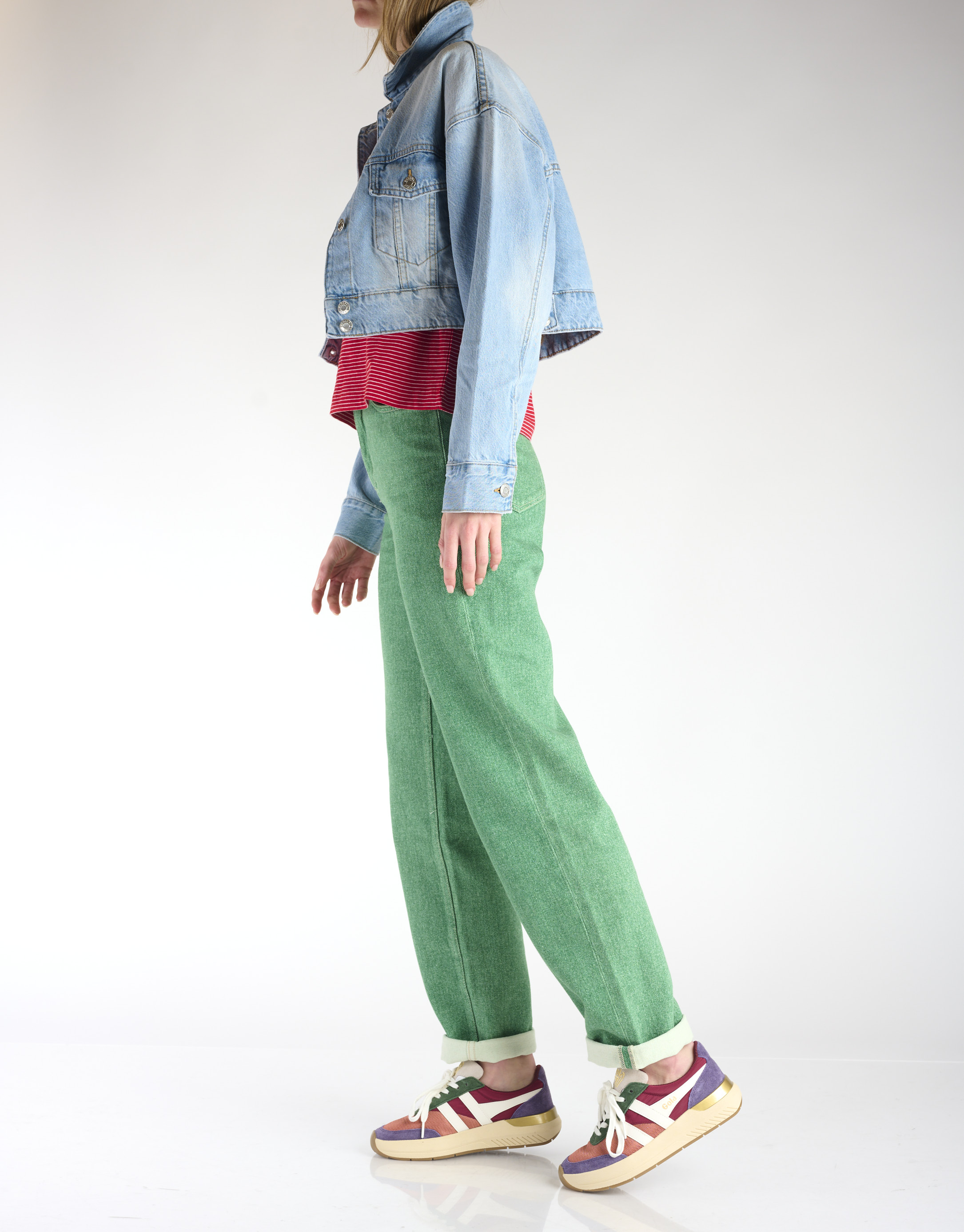 נעלי נשים - Gola - סניקרס RAVEN - ורוד   סגול3