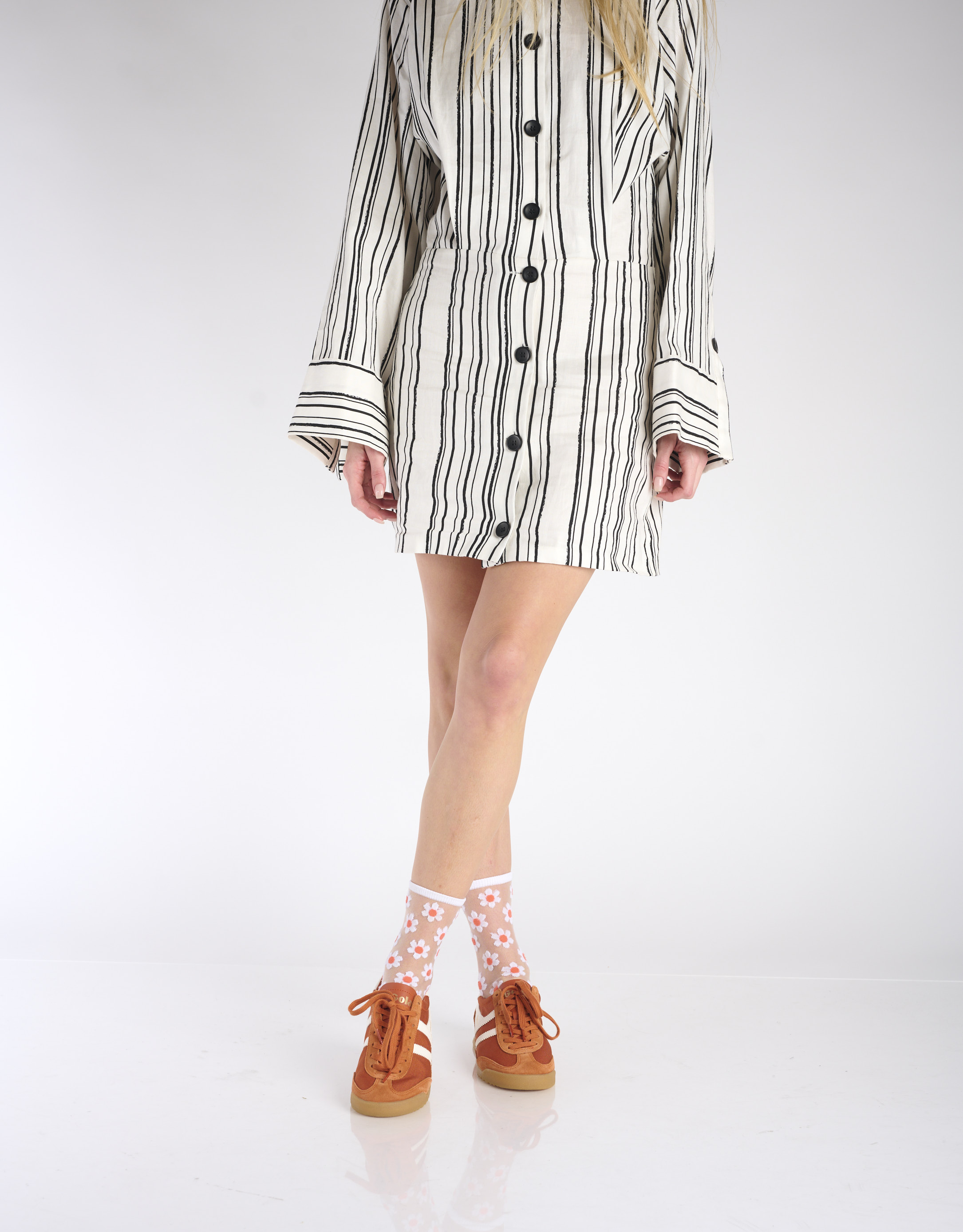 נעלי נשים - Gola - סניקרס TORNADO - כתום   לבן3