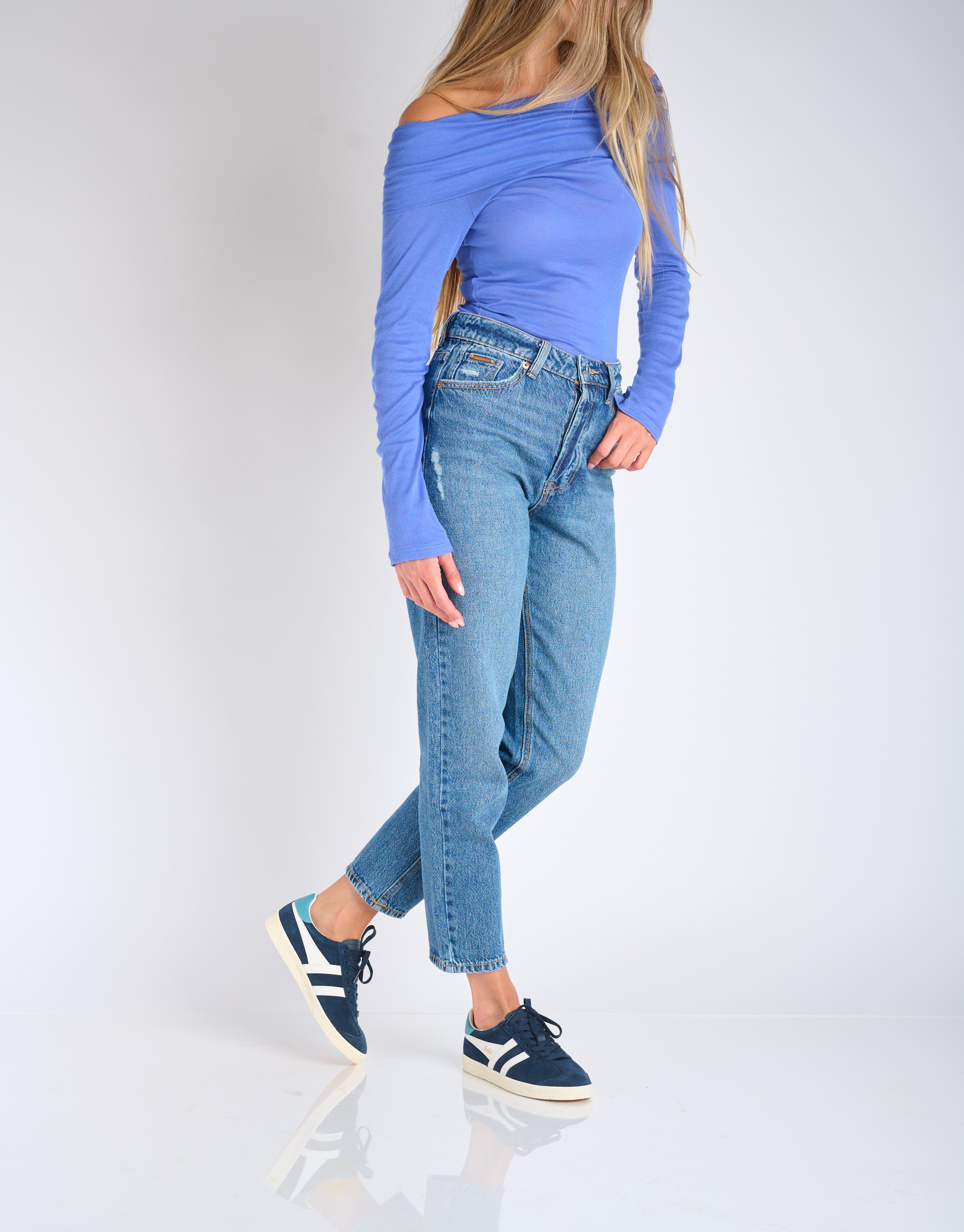 נעלי נשים - Gola - סניקרס זמש MEDALLIST - כחול2