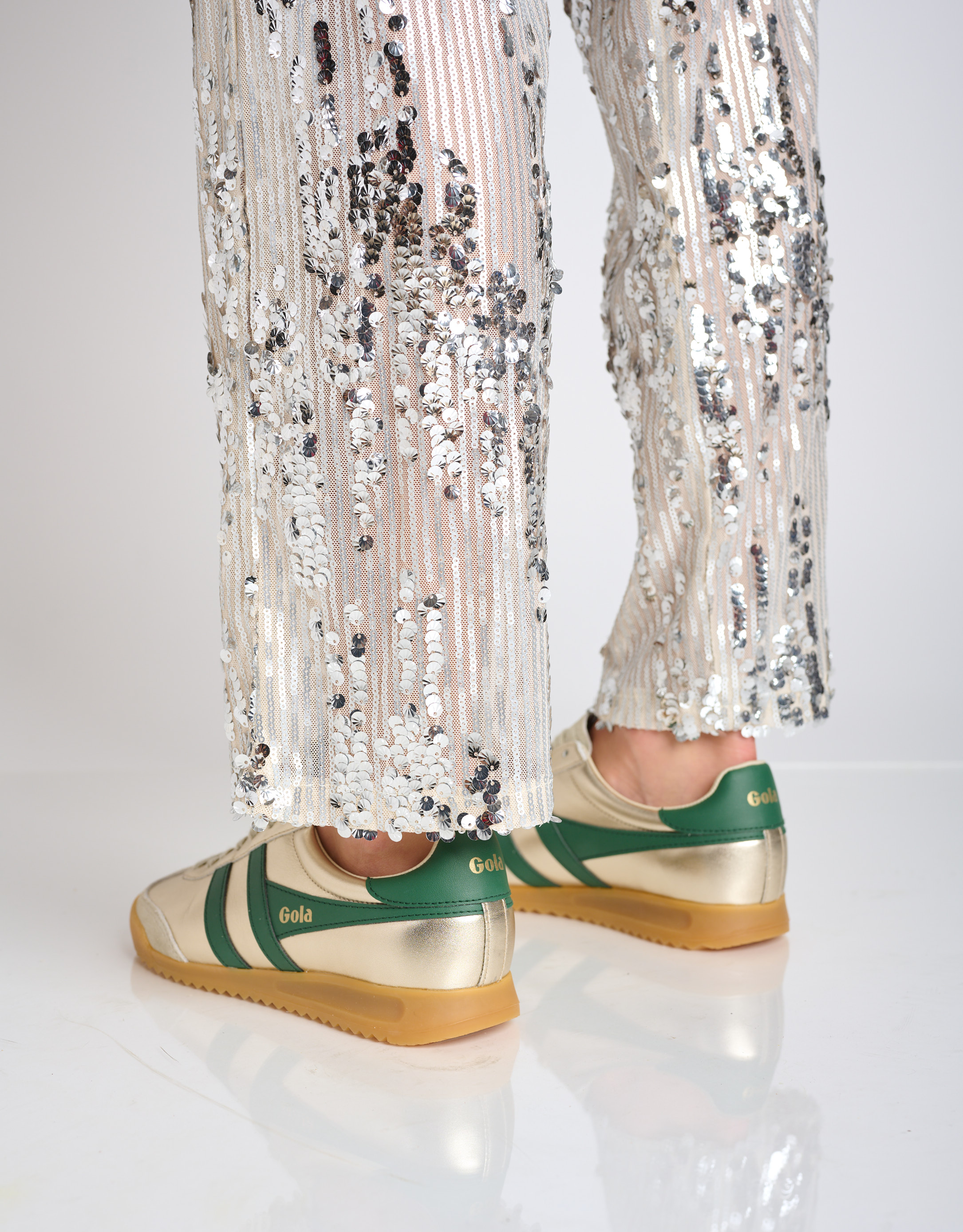 נעלי נשים - Gola - סניקרס עור TORPEDO GLIMME - זהב4
