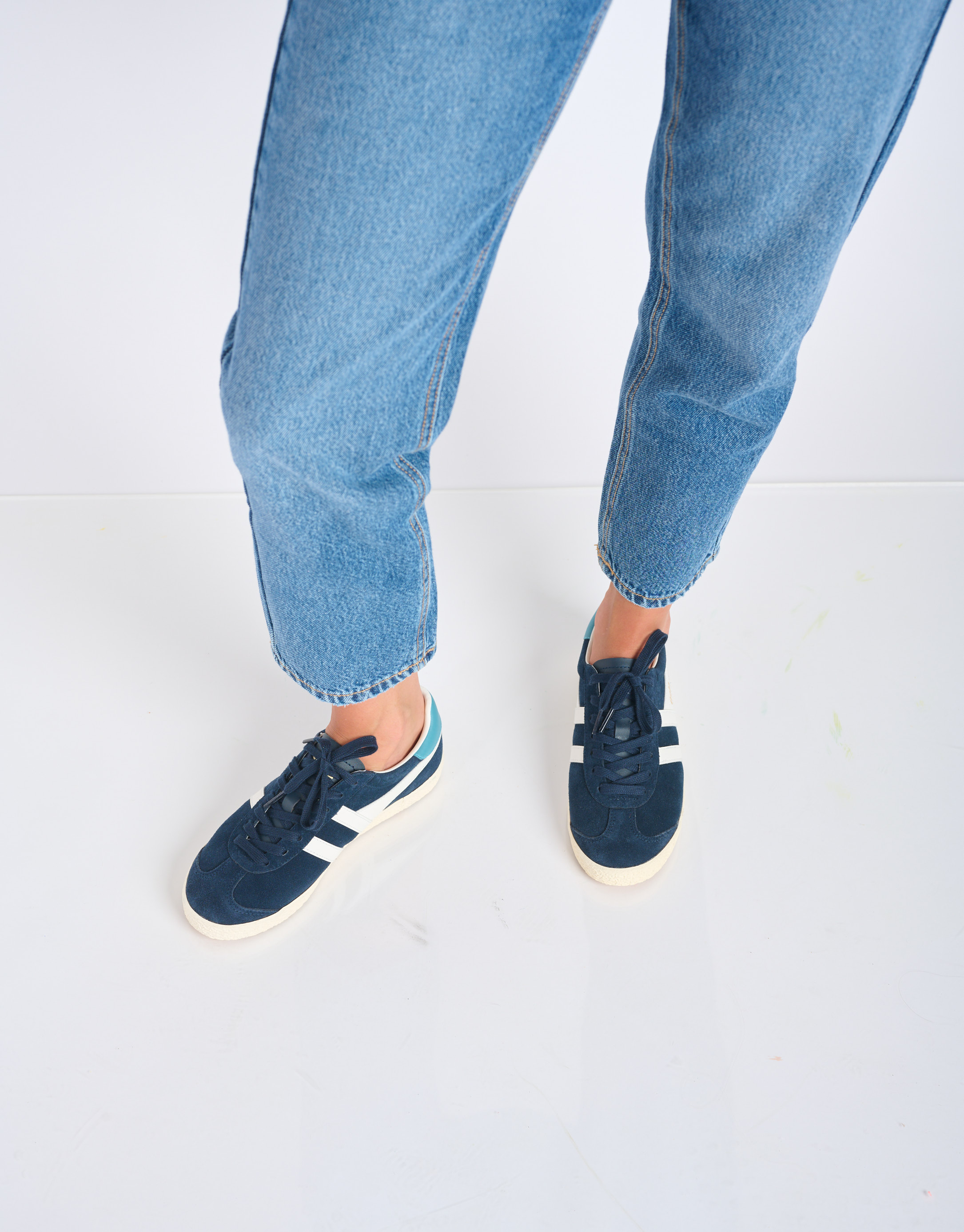 נעלי נשים - Gola - סניקרס זמש MEDALLIST - כחול3