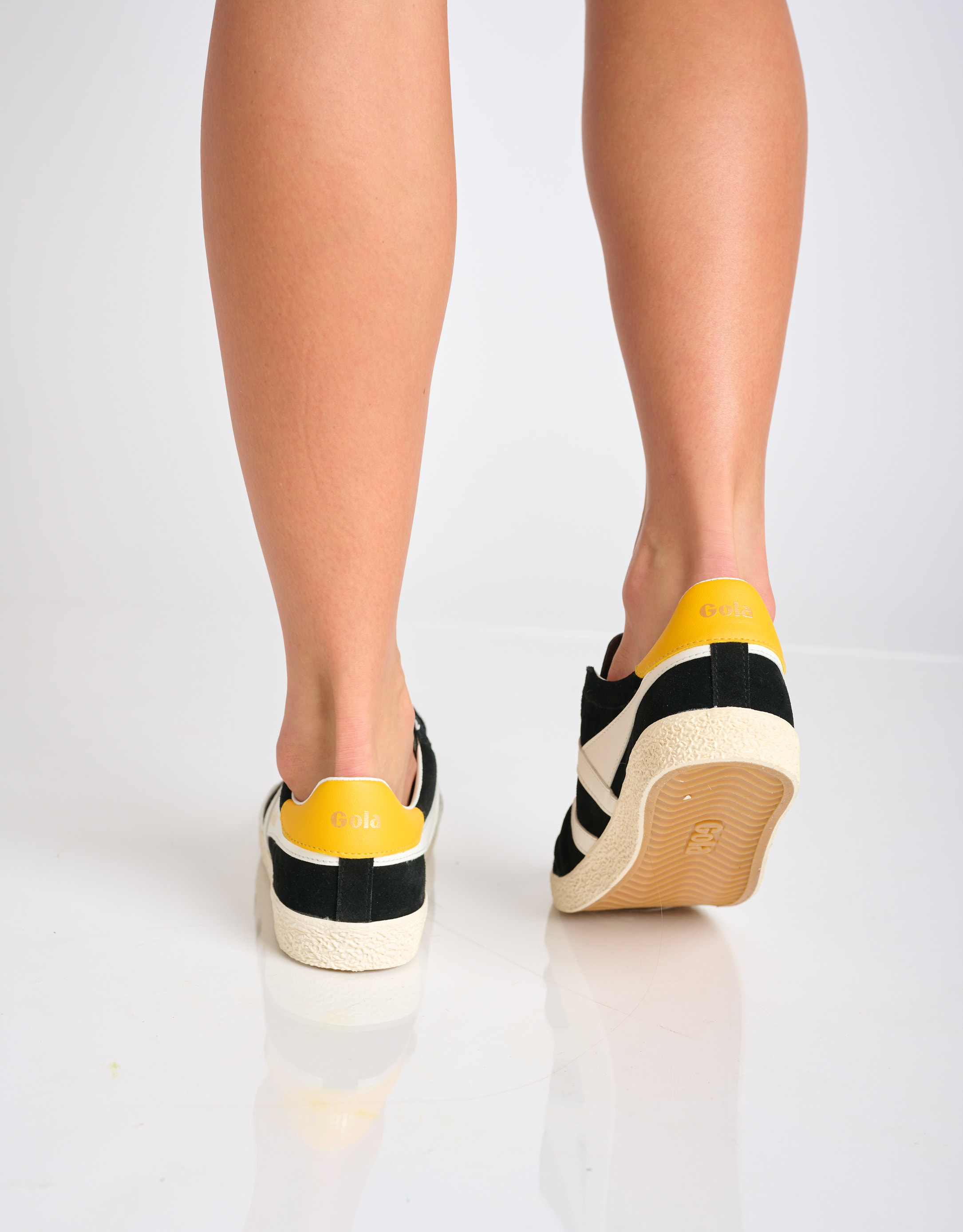 נעלי נשים - Gola - סניקרס זמש MEDALLIST - שחור4