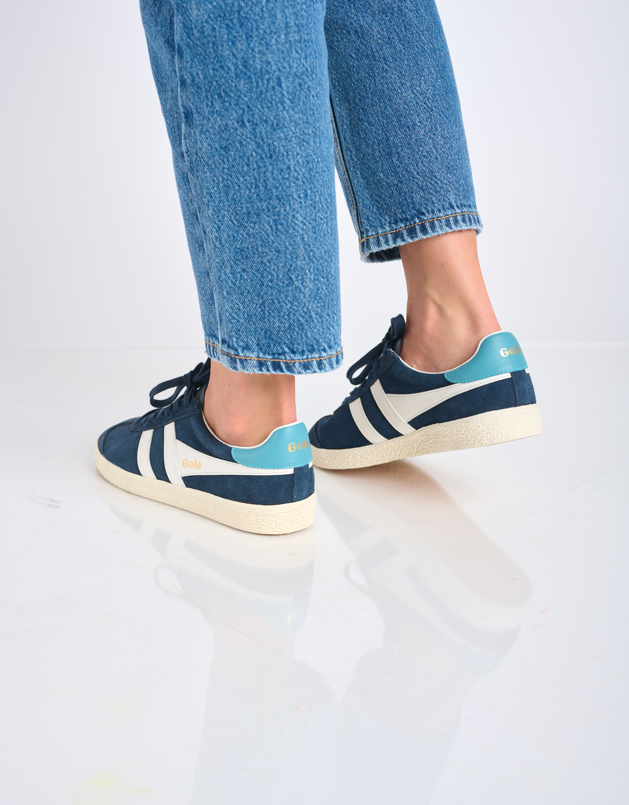 נעלי נשים - Gola - סניקרס זמש MEDALLIST - כחול4