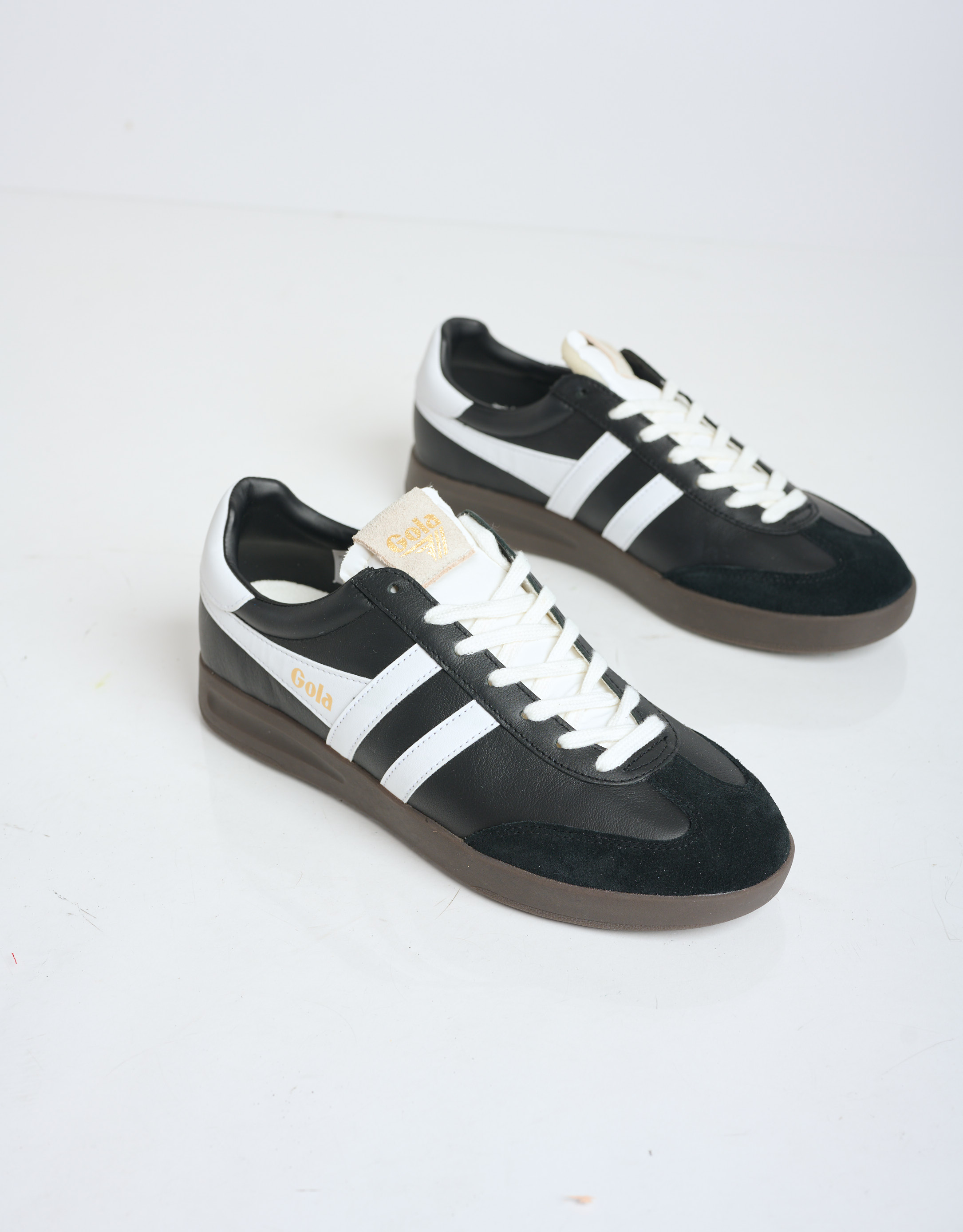 נעלי גברים - Gola - סניקרס עור CYCLONE - שחור3