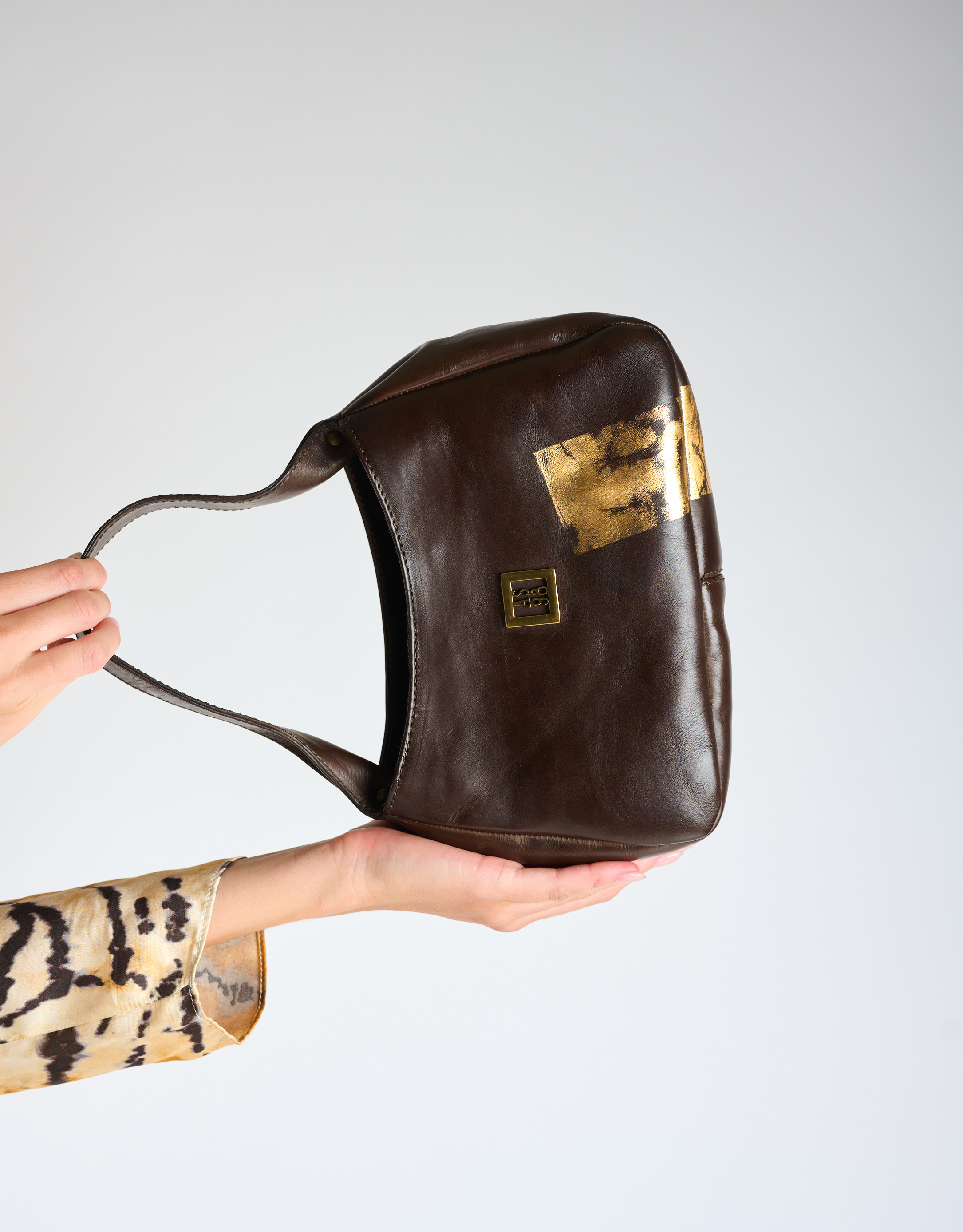 נעלי נשים - A.S. 98 - תיק יד קטן LUDOVICA - חום2