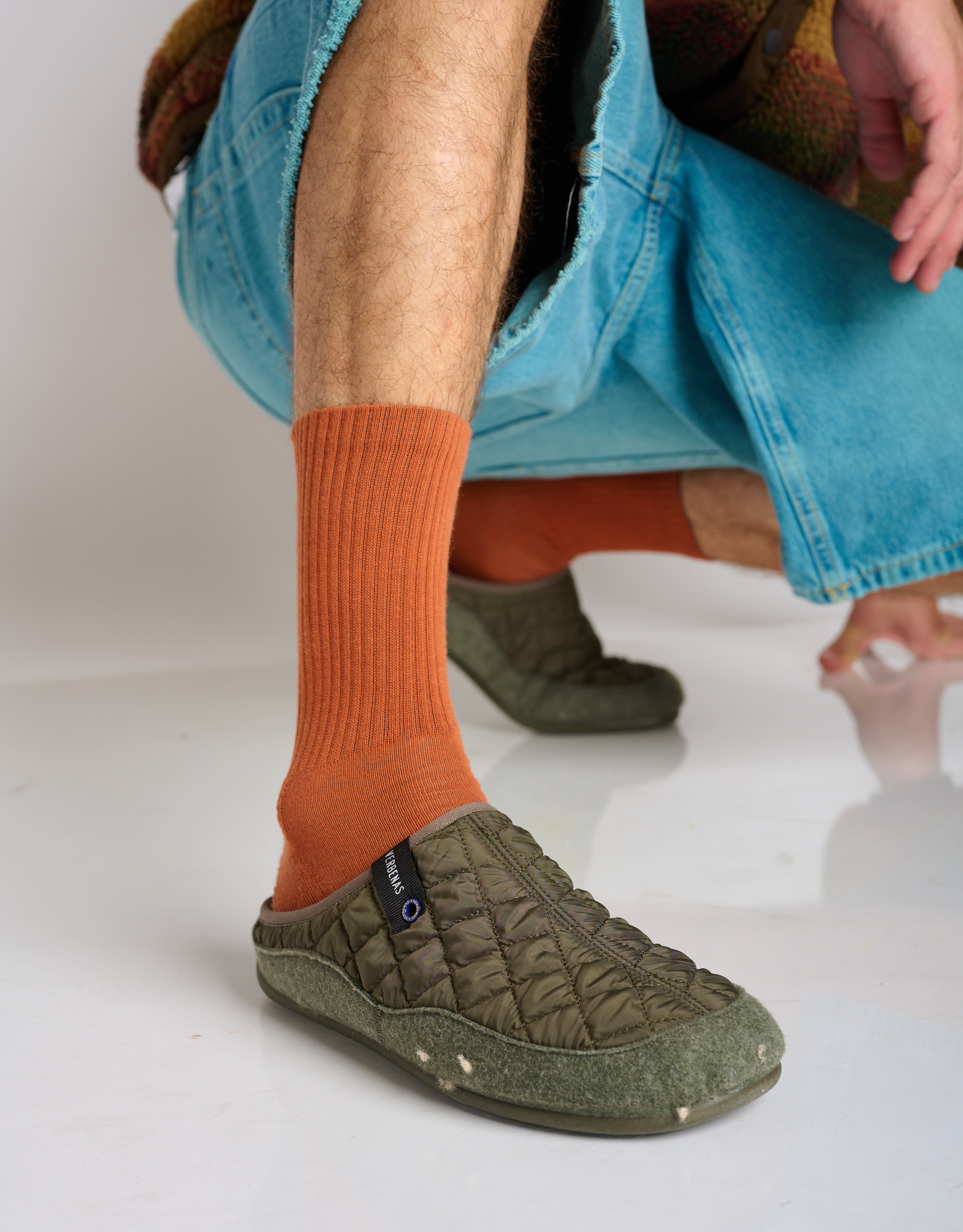 נעלי גברים - Verbenas - נעלי בית EARTH SAVENA - חאקי3