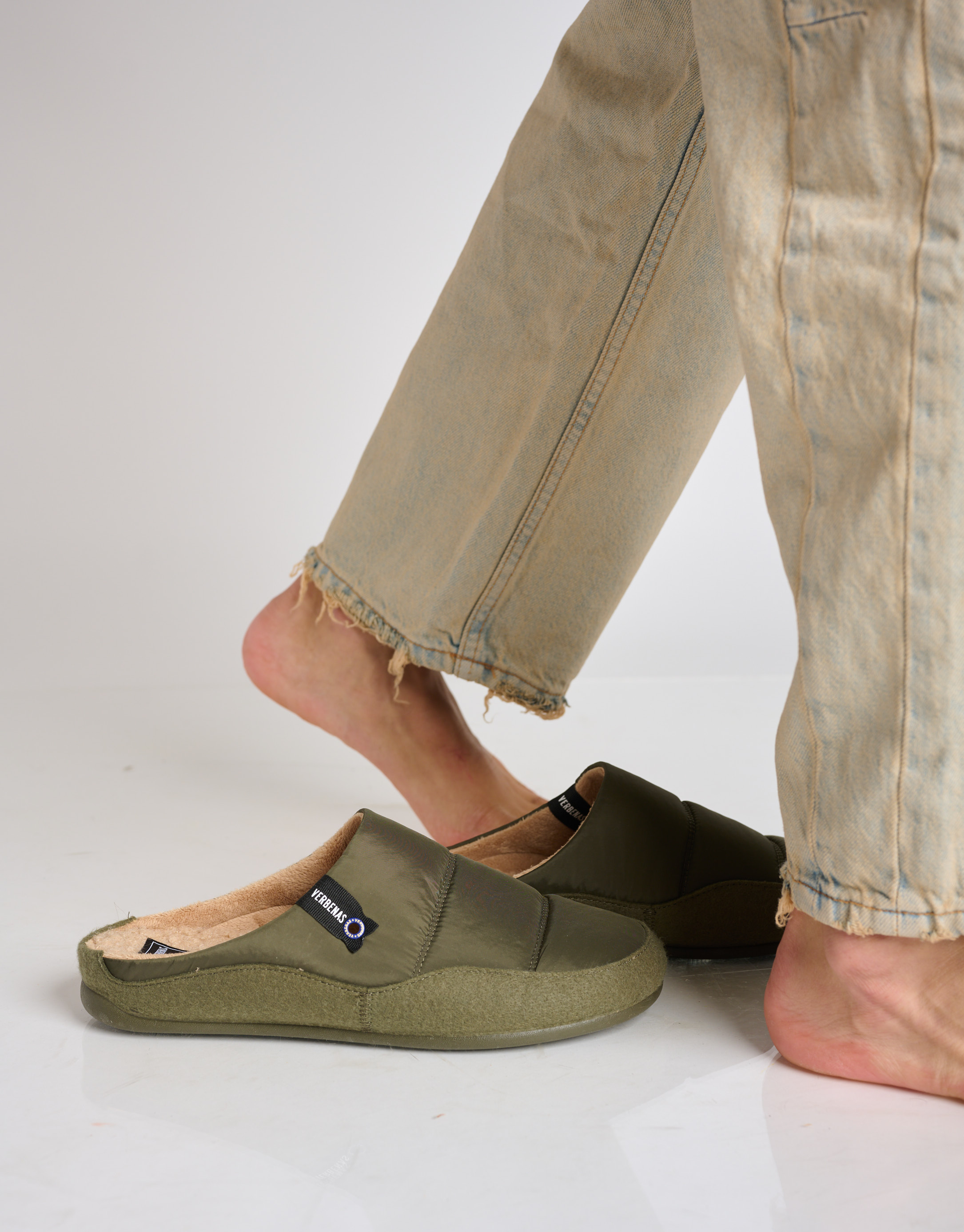 נעלי גברים - Verbenas - נעלי בית EARTH PICOS - חאקי3