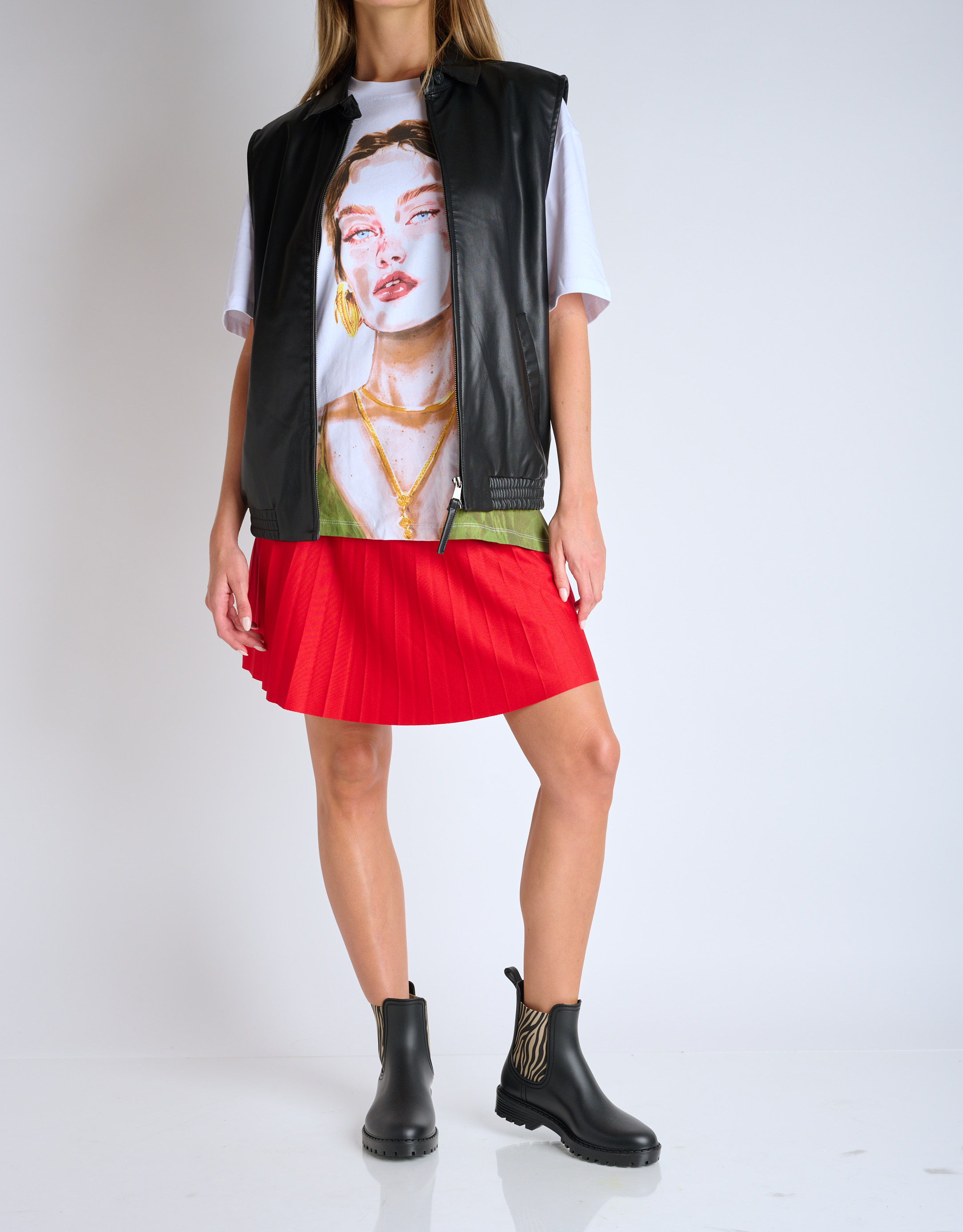 נעלי נשים - Verbenas - מגפוני גומי GAUDI - זברה3