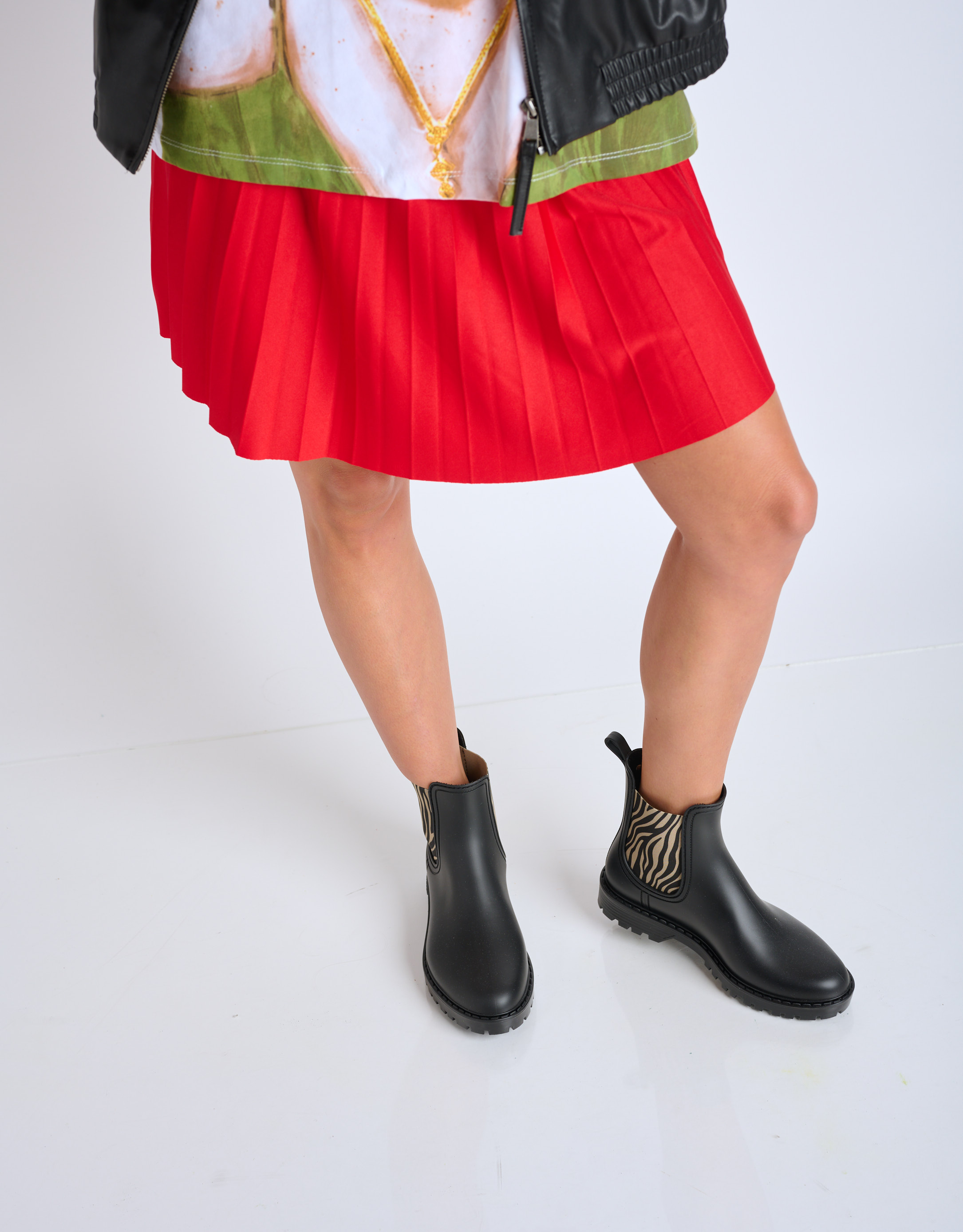 נעלי נשים - Verbenas - מגפוני גומי GAUDI - זברה4