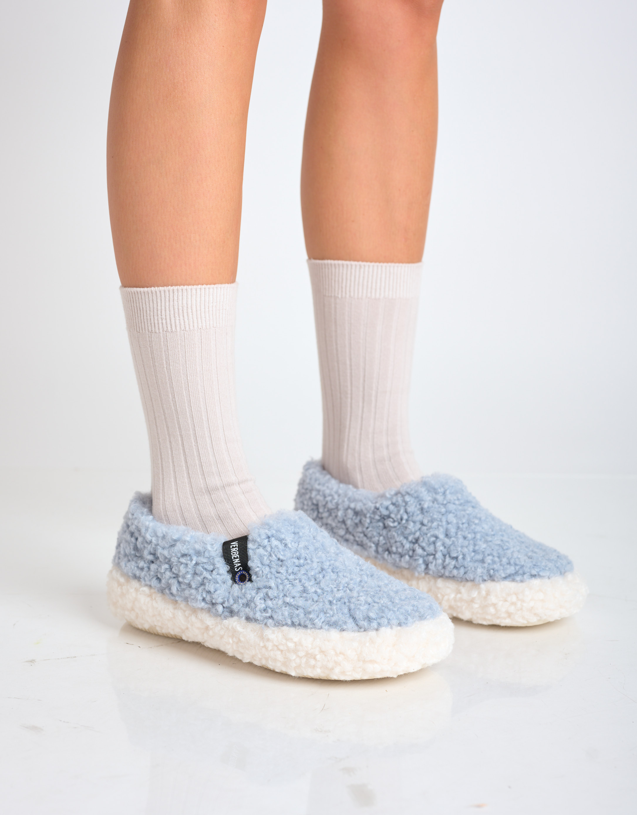 נעלי נשים - Verbenas - נעלי בית YECLA CURLY - תכלת2