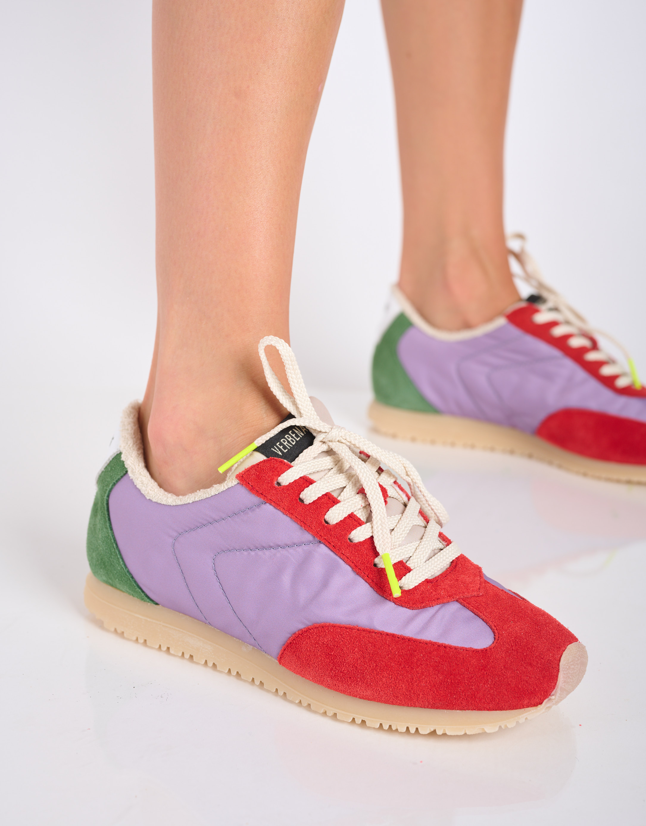 נעלי נשים - Verbenas - סניקרס ONA NYLON - סגול   אדום4