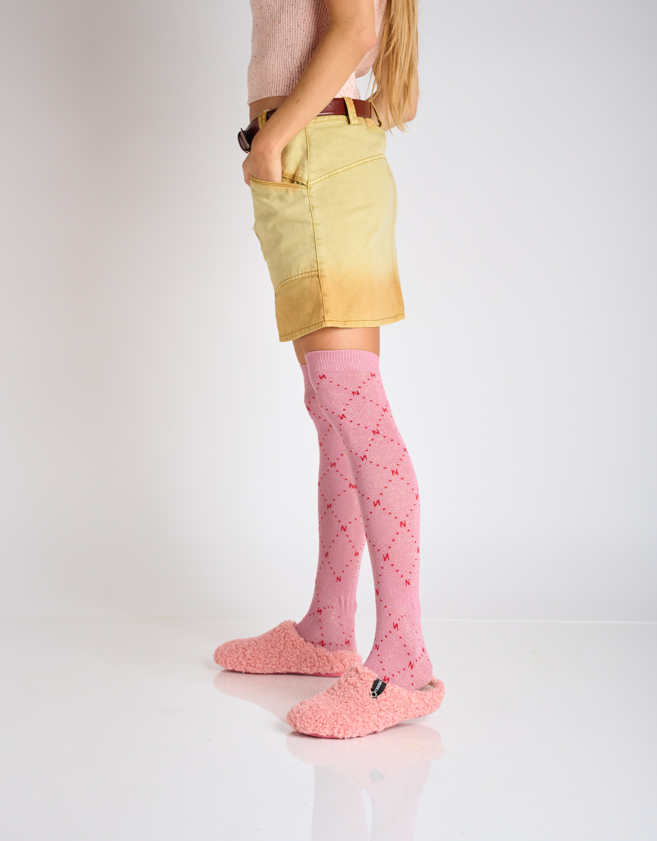 נעלי נשים - Verbenas - נעלי בית YORK CURLY - ורוד2