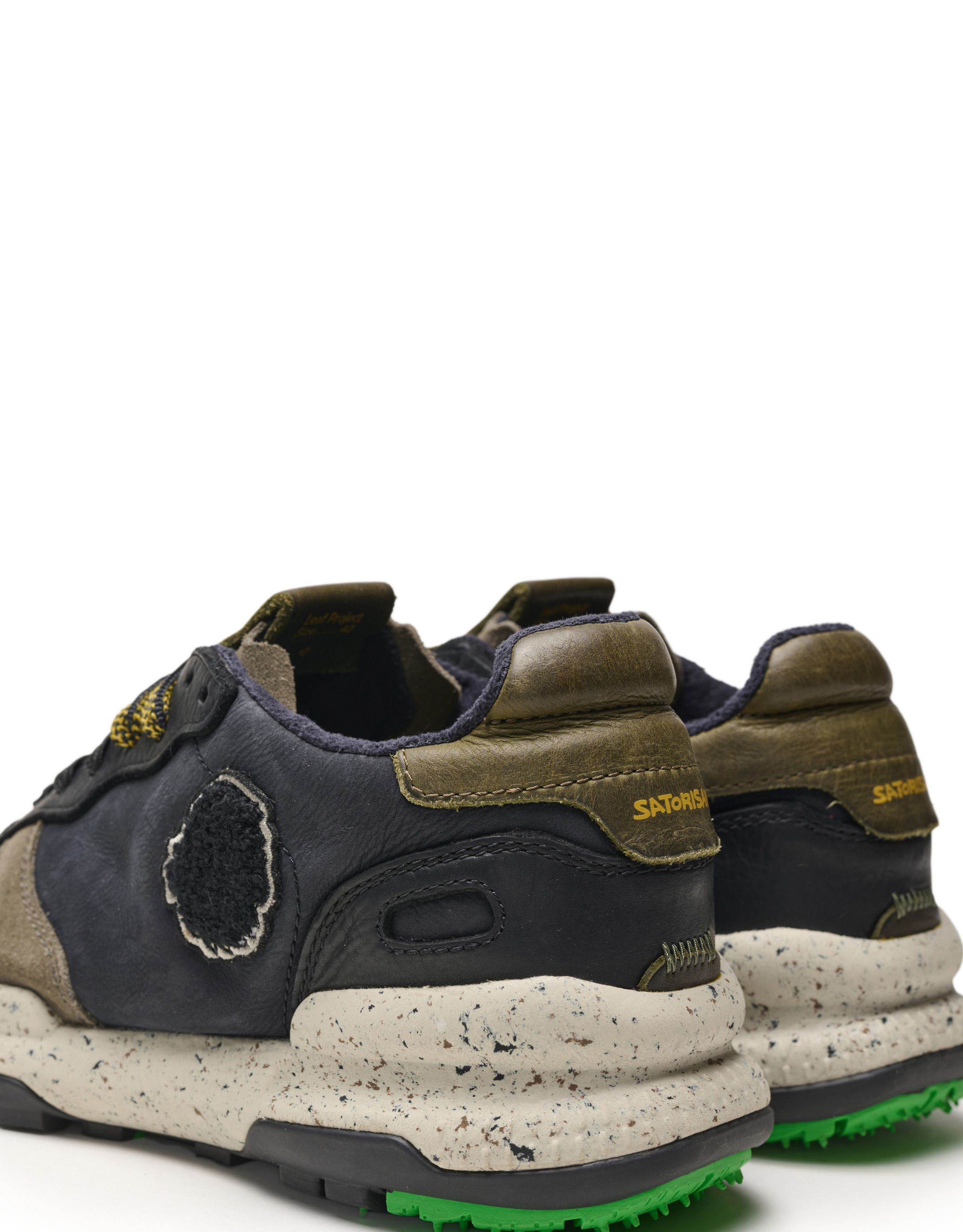 נעלי גברים - Satorisan - סניקרס עור CHACRONA - שחור2