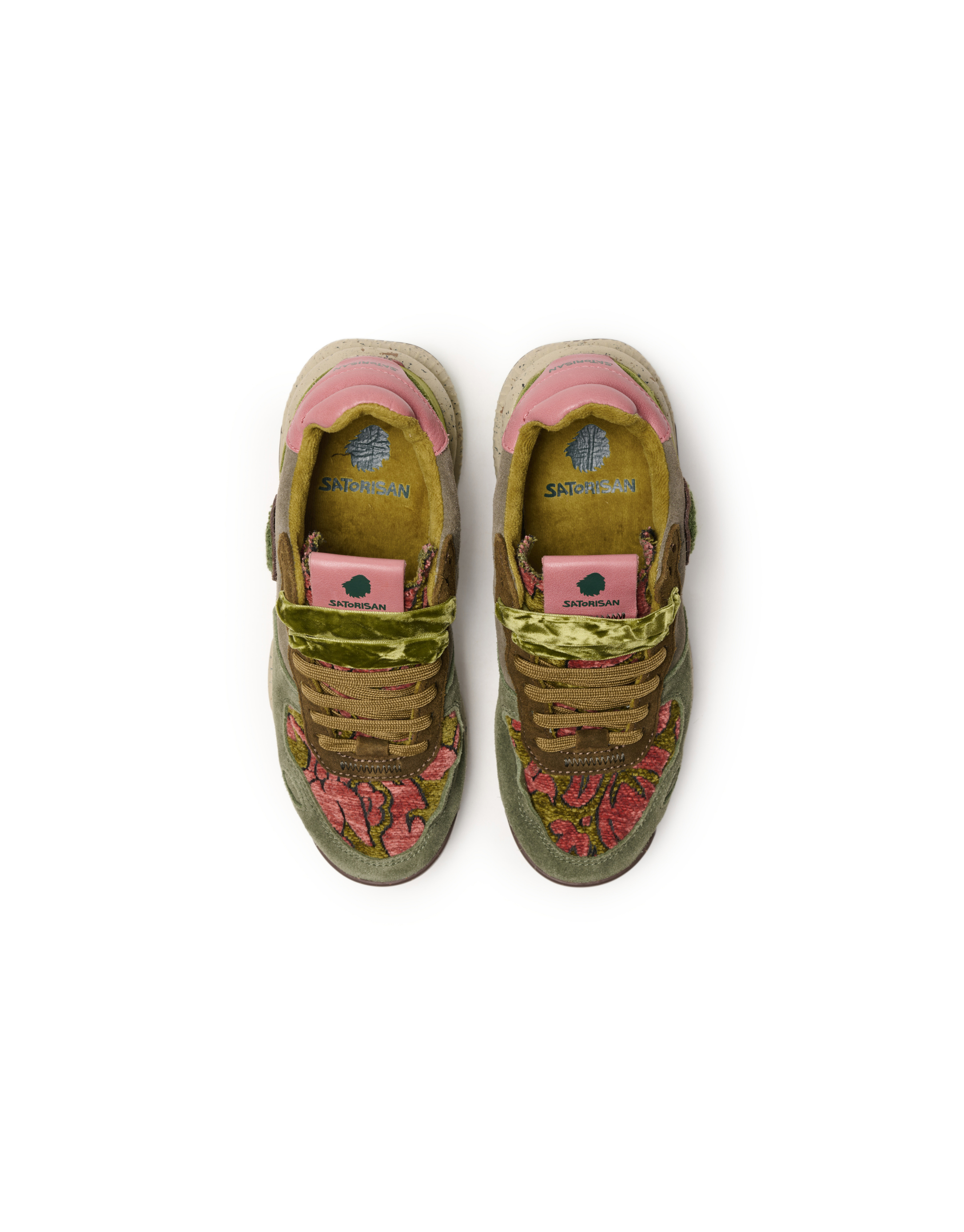 נעלי נשים - Satorisan - סניקרס זמש CHACRONA - ירוק3