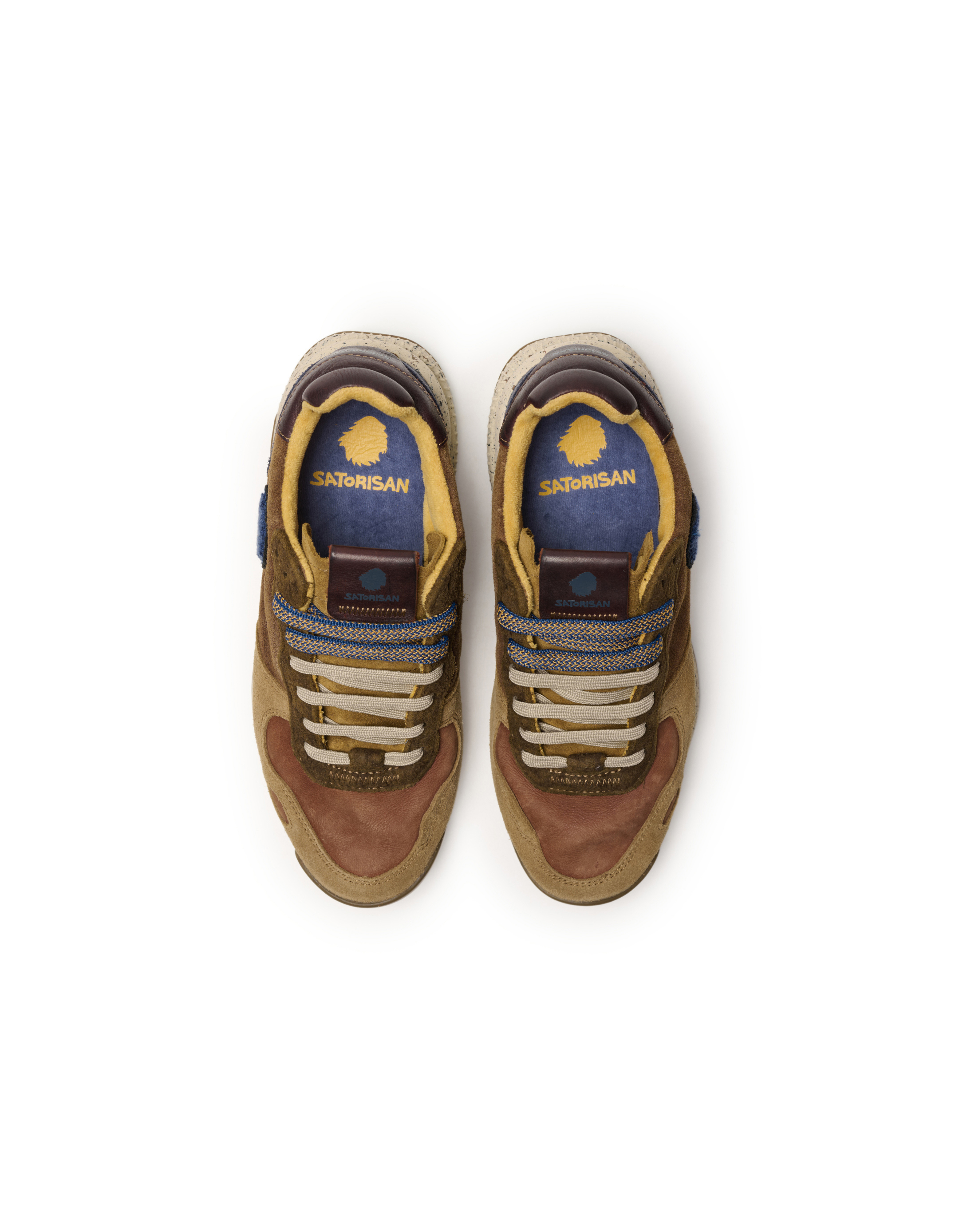 נעלי גברים - Satorisan - סניקרס עור CHACRONA - חום4
