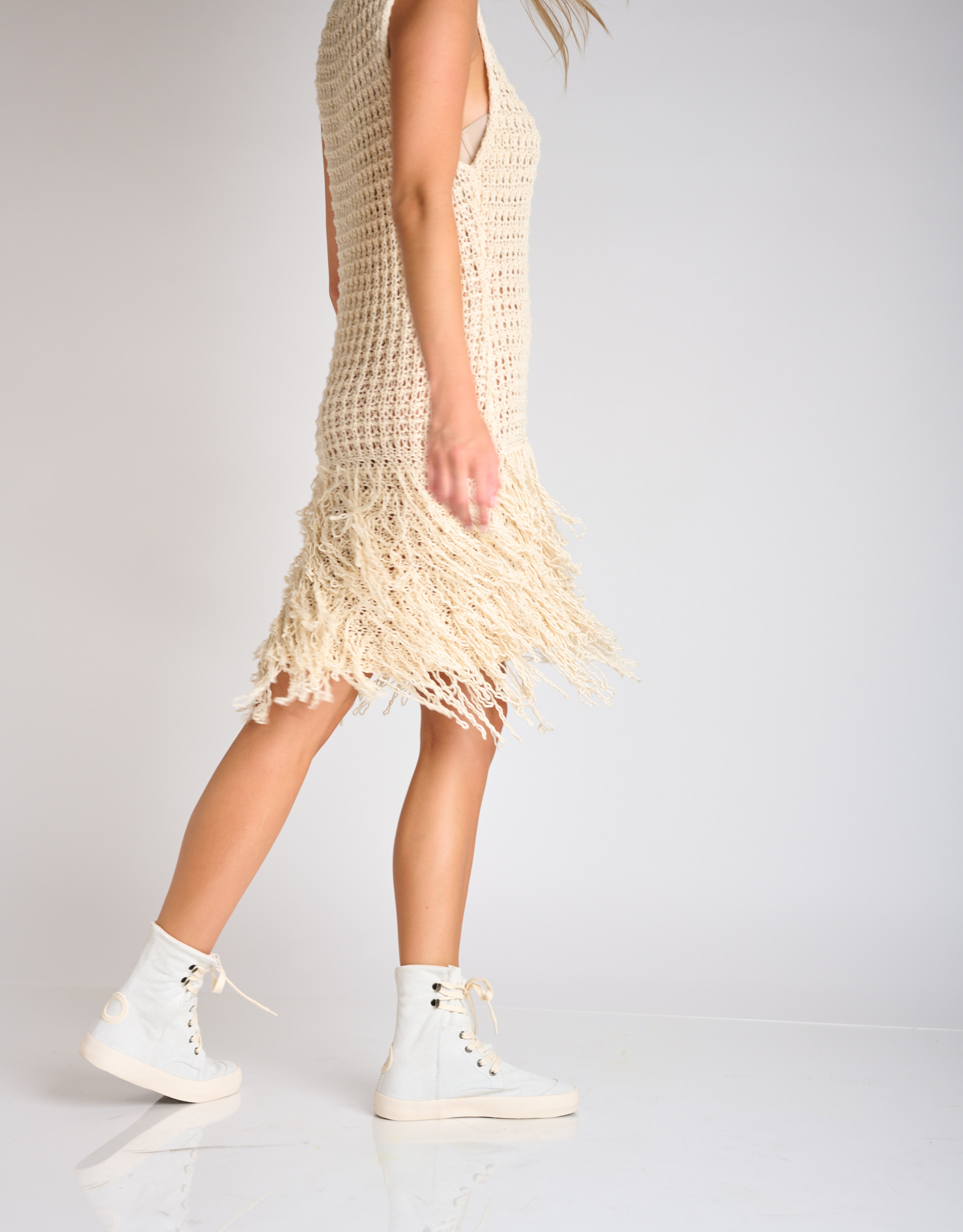 נעלי נשים - Aro - מגפונים עם שרוכים UMA - לבן2