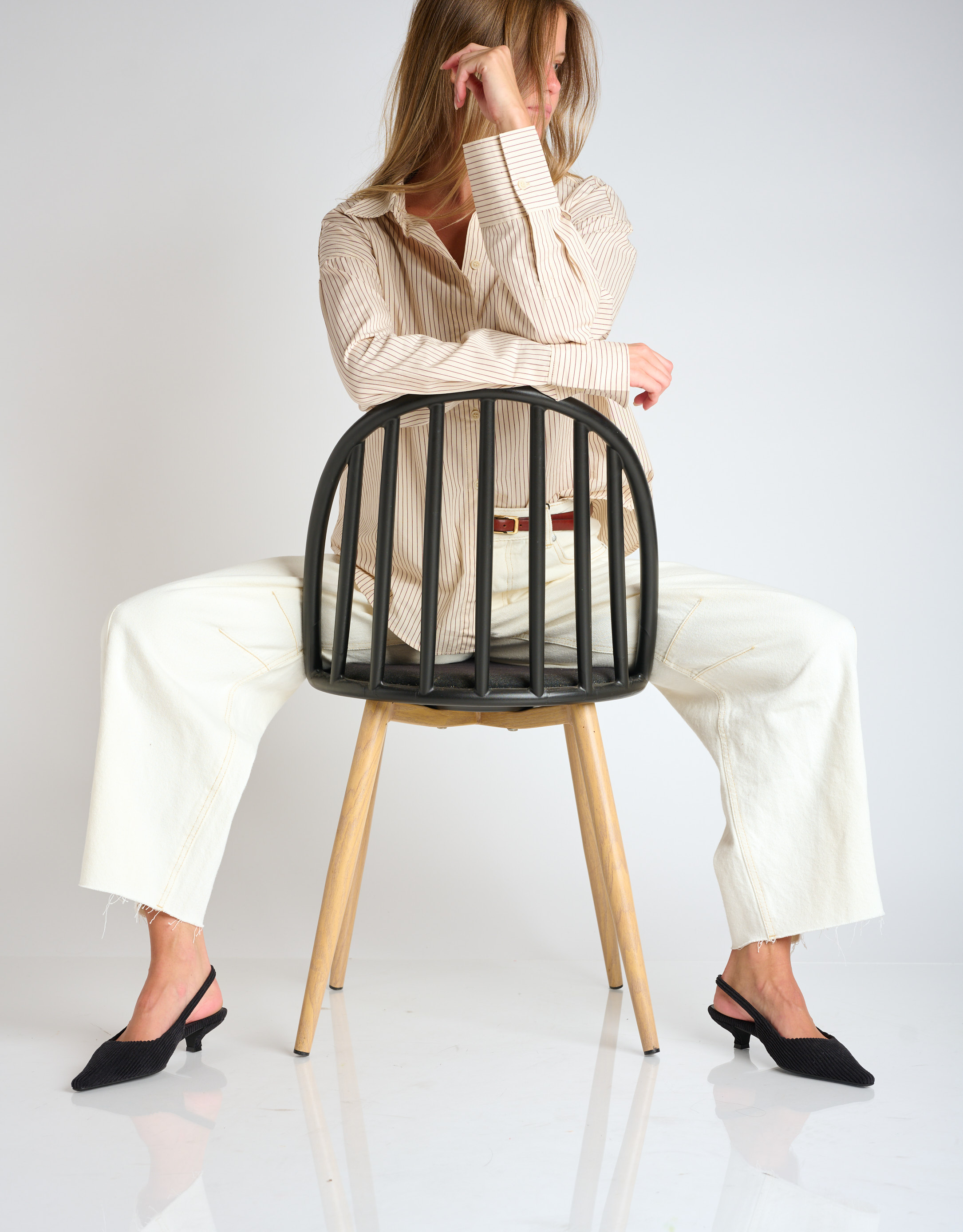 נעלי נשים - Jeffrey Campbell - נעלי סירה ALORA - שחור3