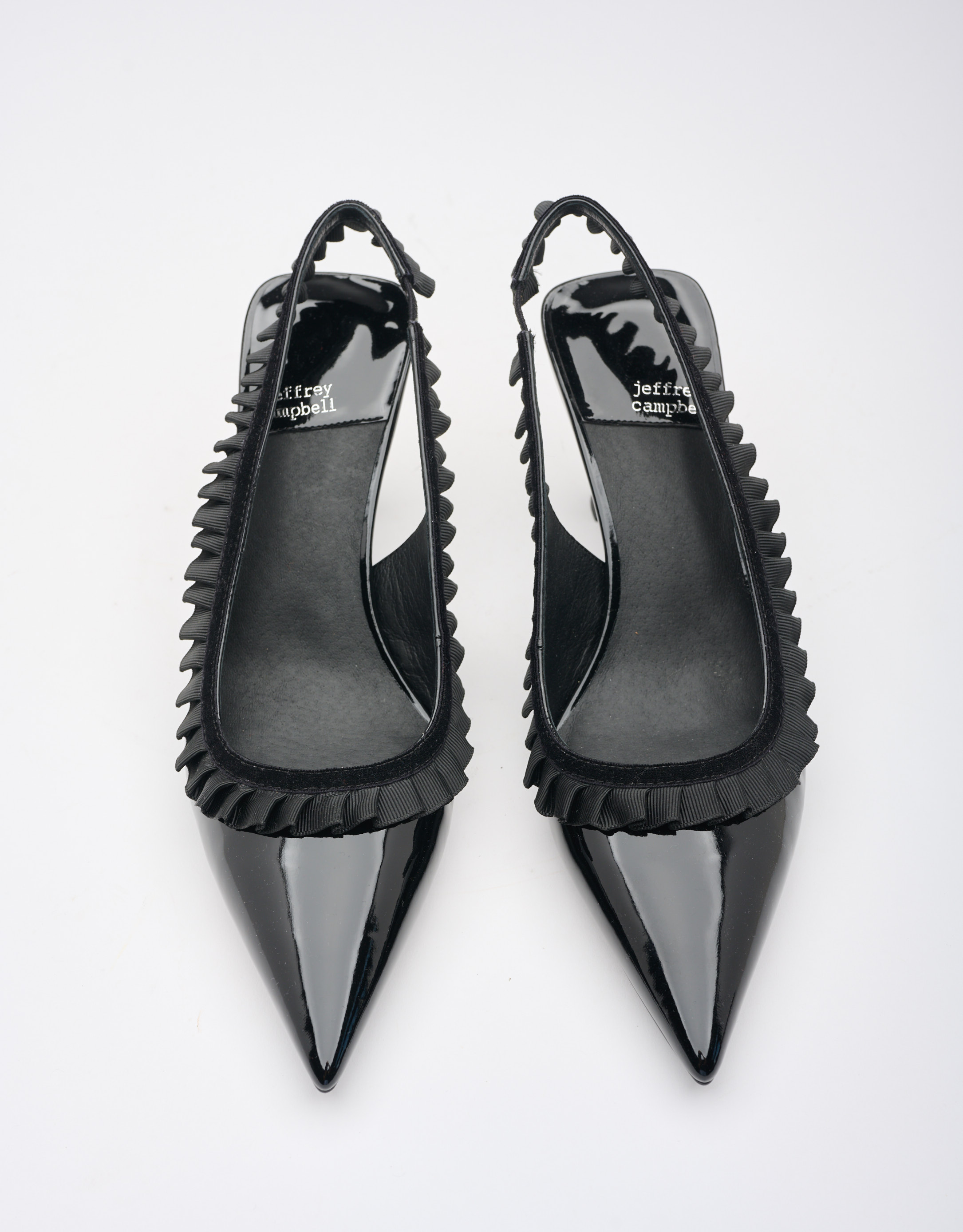 נעלי נשים - Jeffrey Campbell - נעלי סירה עם עקב FEMININ - שחור2