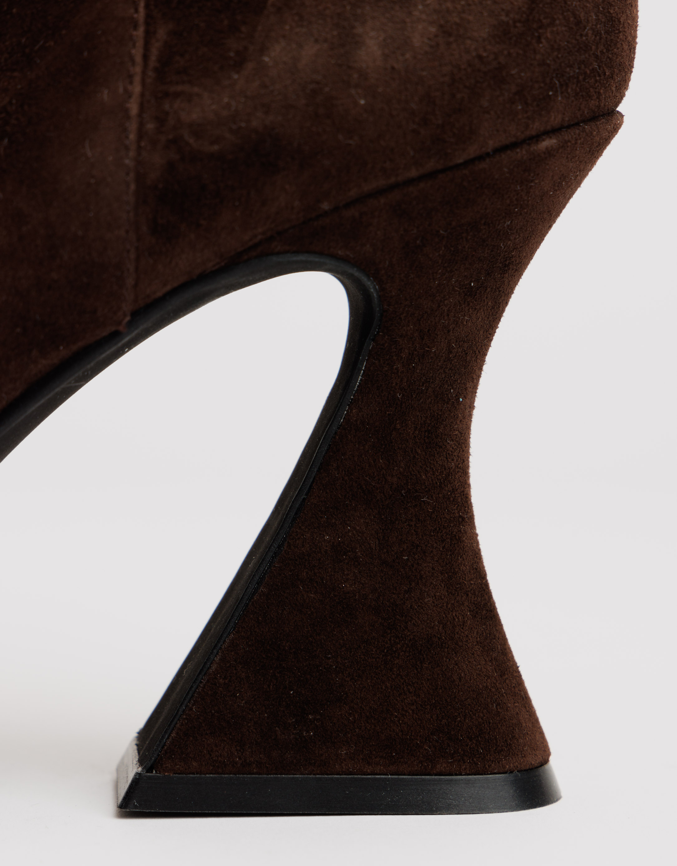 נעלי נשים - Jeffrey Campbell - מגפוני עקב HUMANITY - חום3