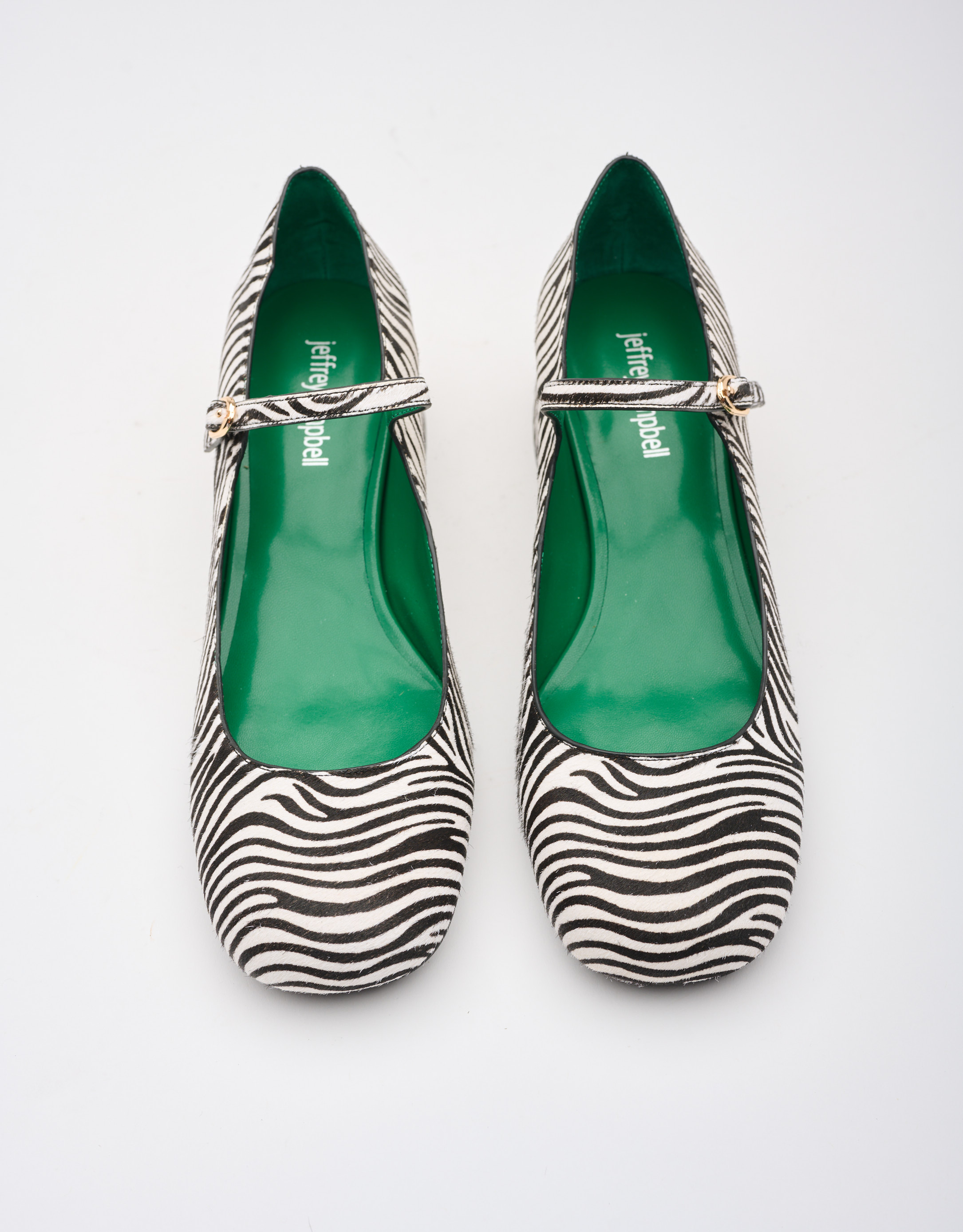 נעלי נשים - Jeffrey Campbell - נעלי בובה INTERN - זברה2