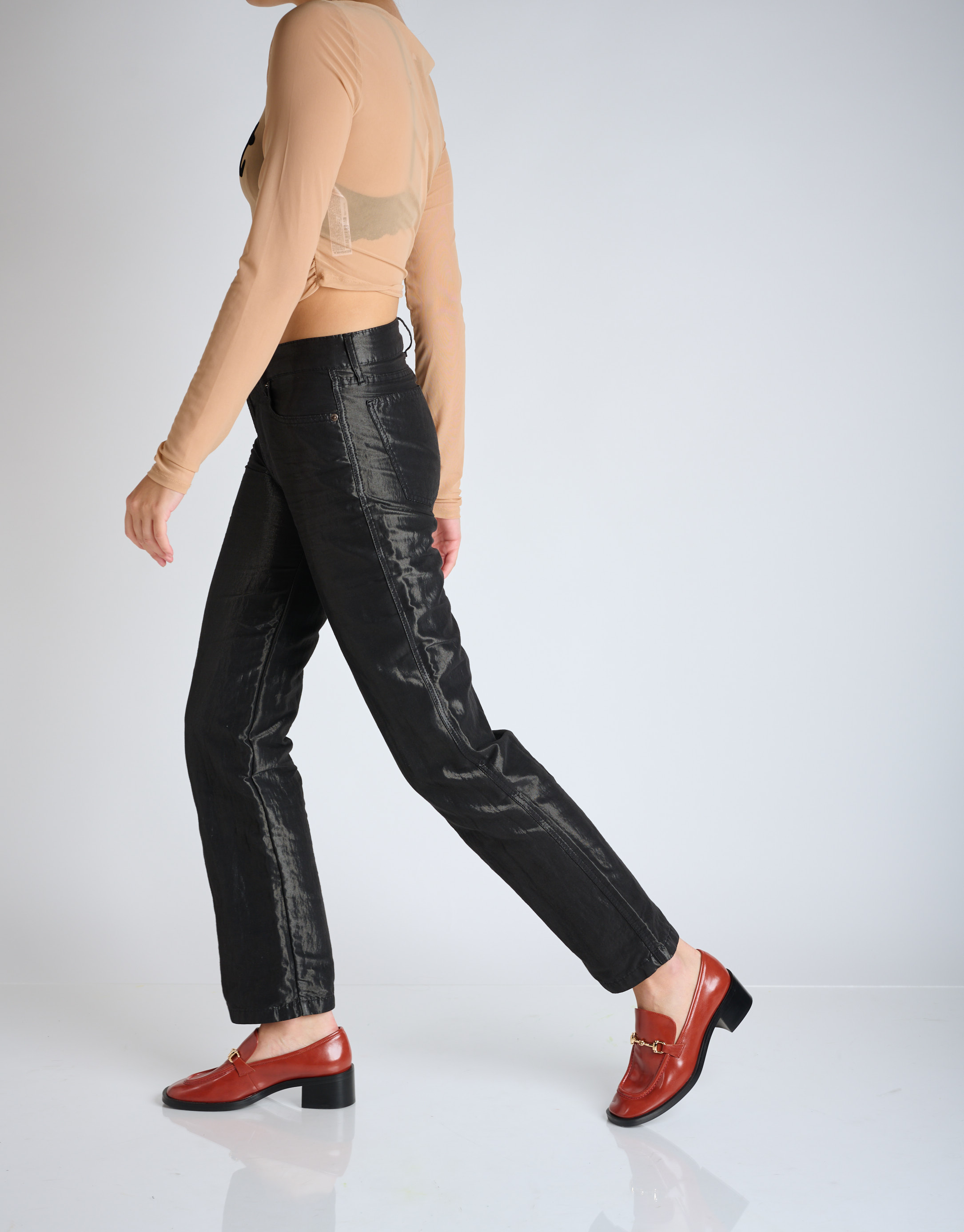 נעלי נשים - Jeffrey Campbell - מוקסינים עם עקב REID - חמרה2