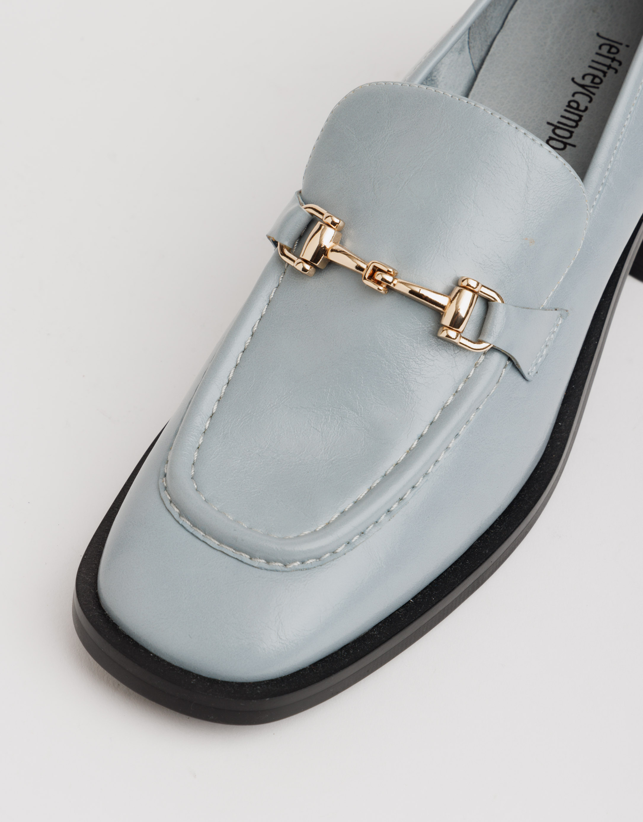 נעלי נשים - Jeffrey Campbell - מוקסינים עם עקב REID - תכלת2