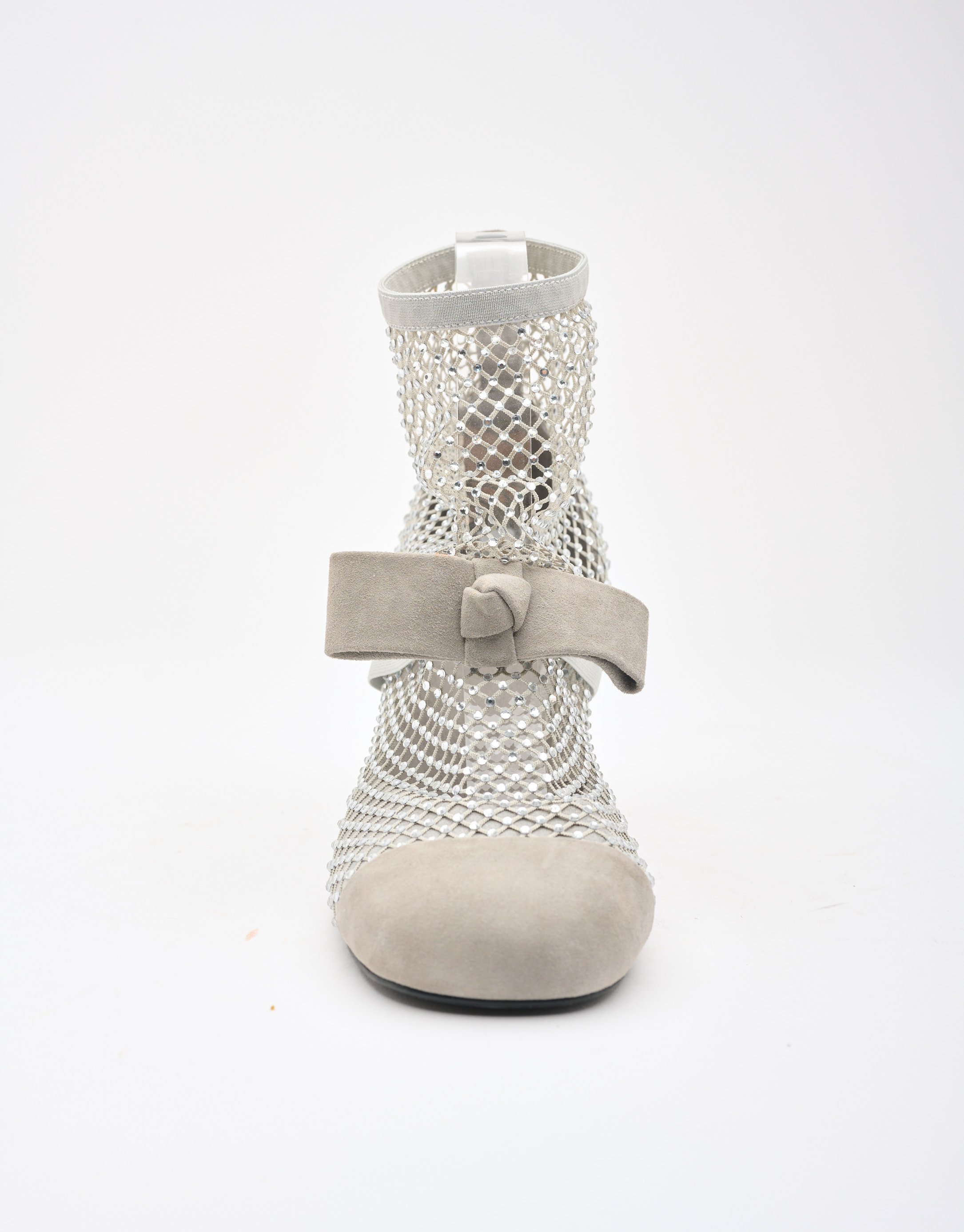 נעלי נשים - Jeffrey Campbell - מגפוני רשת TRELLIS - אפור2