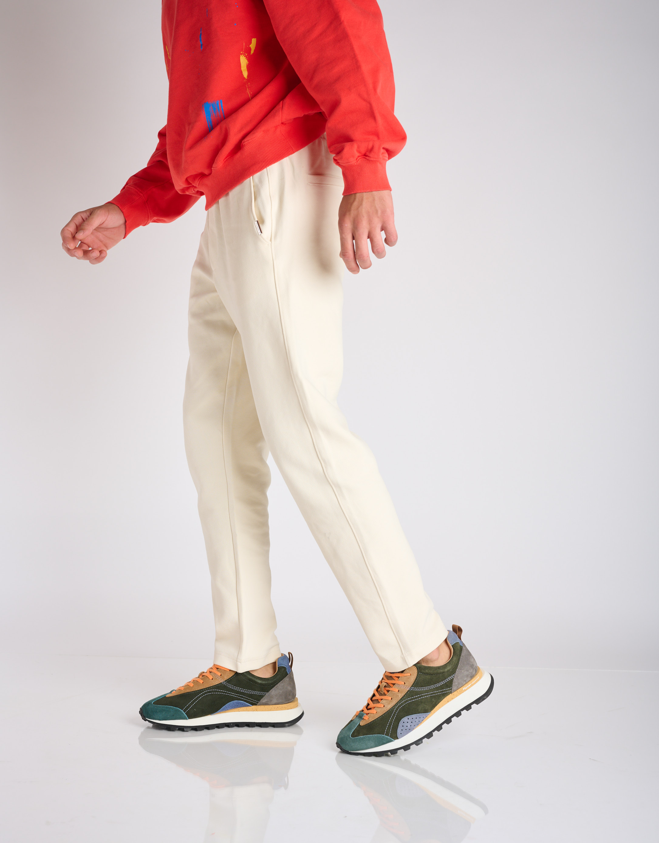 נעלי גברים - Flower Mountain - סניקרס זמש  ASUKA - ירוק2