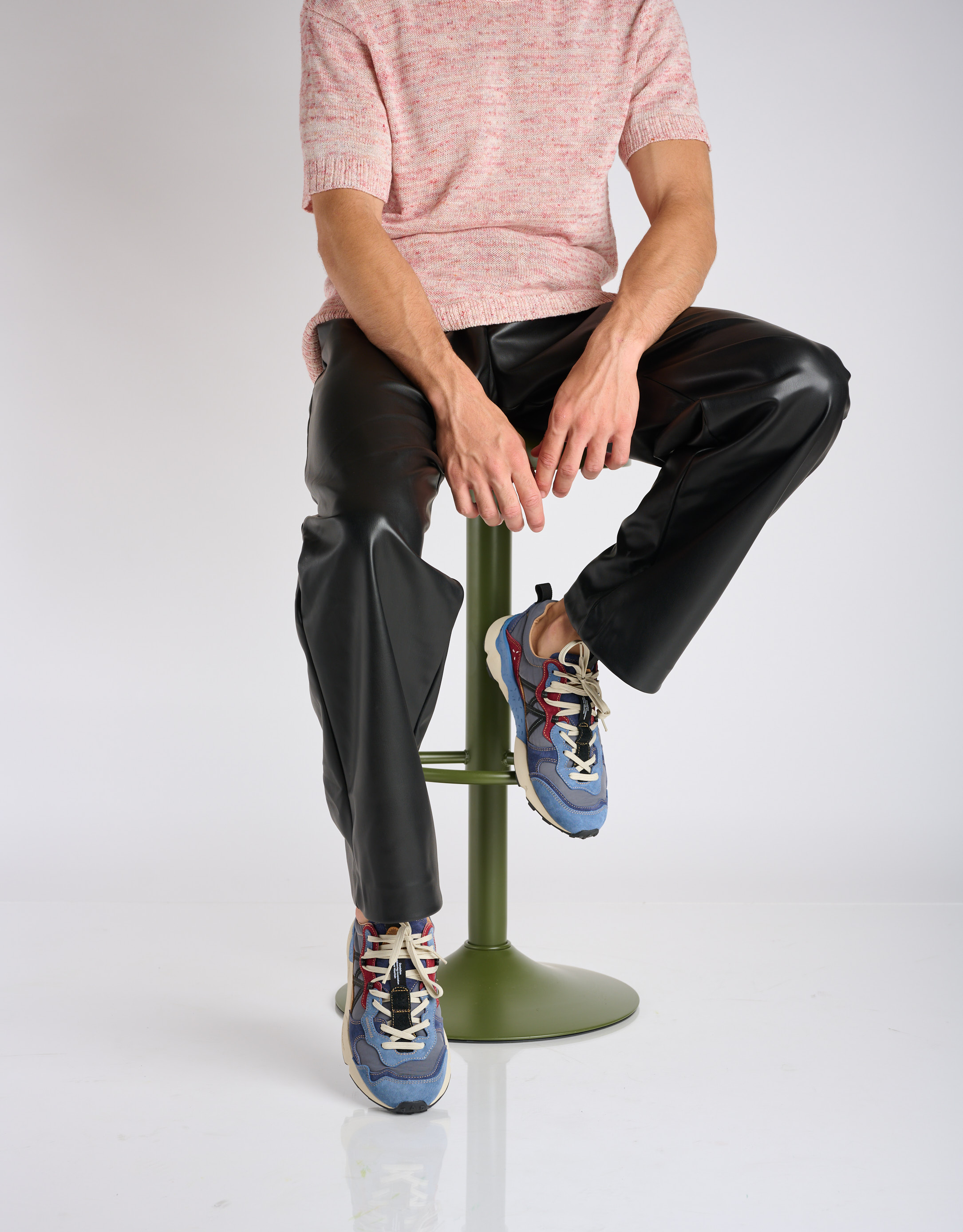 נעלי גברים - Flower Mountain - סניקרס LENZAN - כחול2