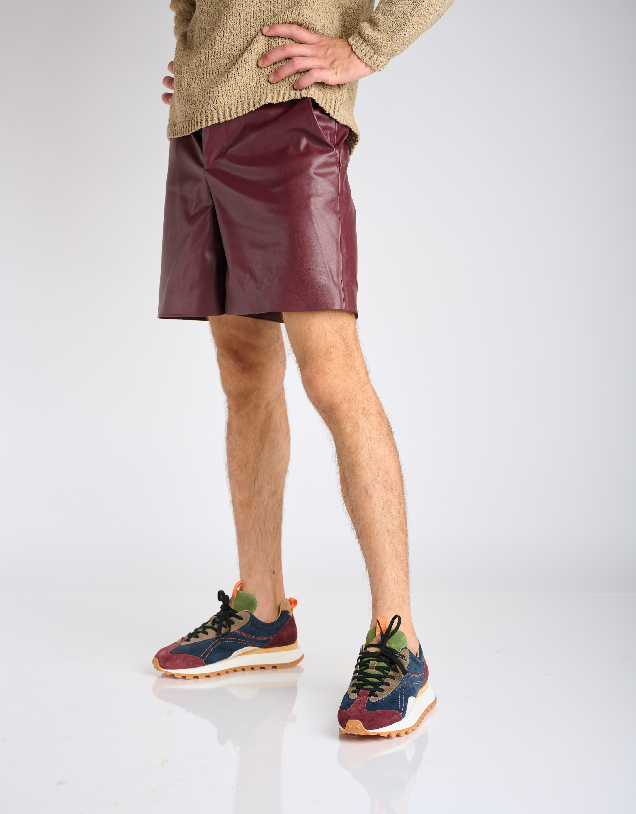 נעלי גברים - Flower Mountain - סניקרס זמש  ASUKA - כחול3