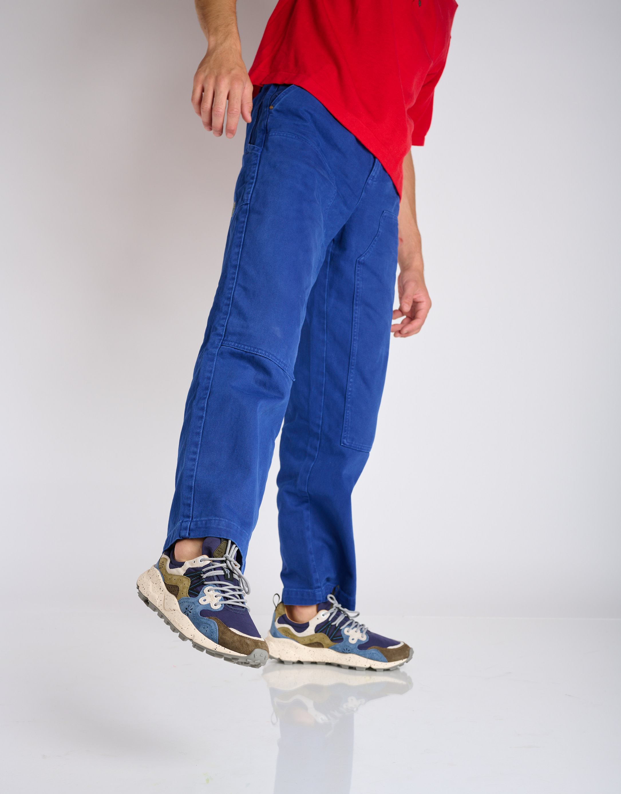 נעלי גברים - Flower Mountain - סניקרס YAMANO 3 - כחול   ירוק2