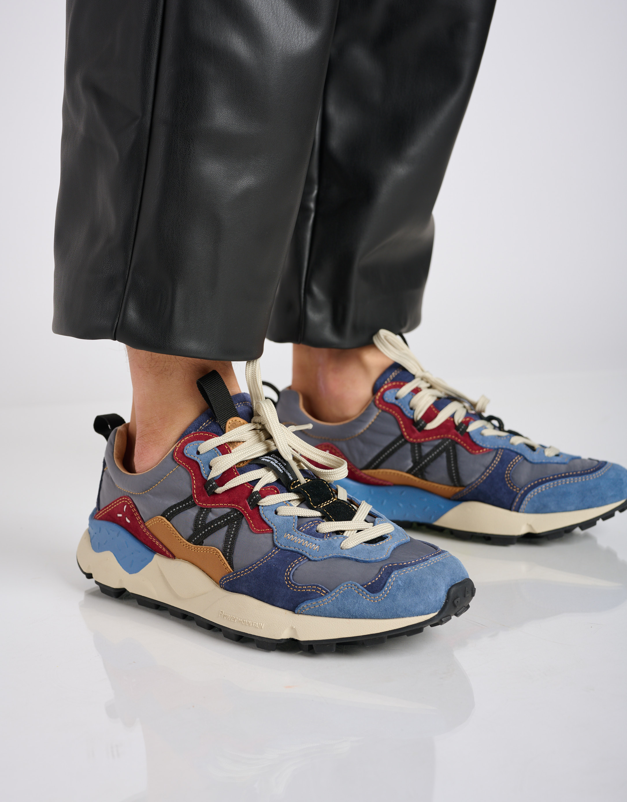 נעלי גברים - Flower Mountain - סניקרס LENZAN - כחול3