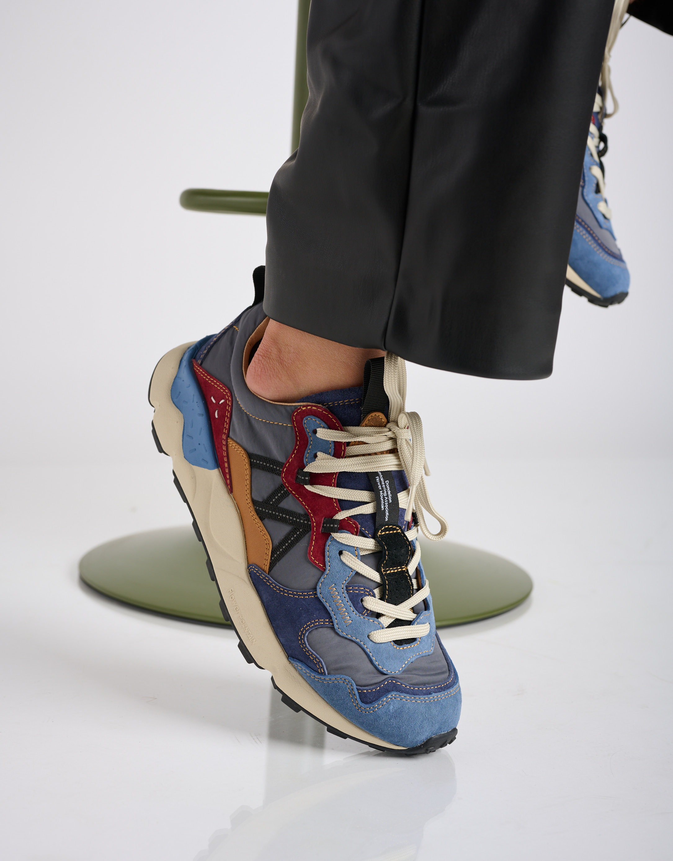 נעלי גברים - Flower Mountain - סניקרס LENZAN - כחול4