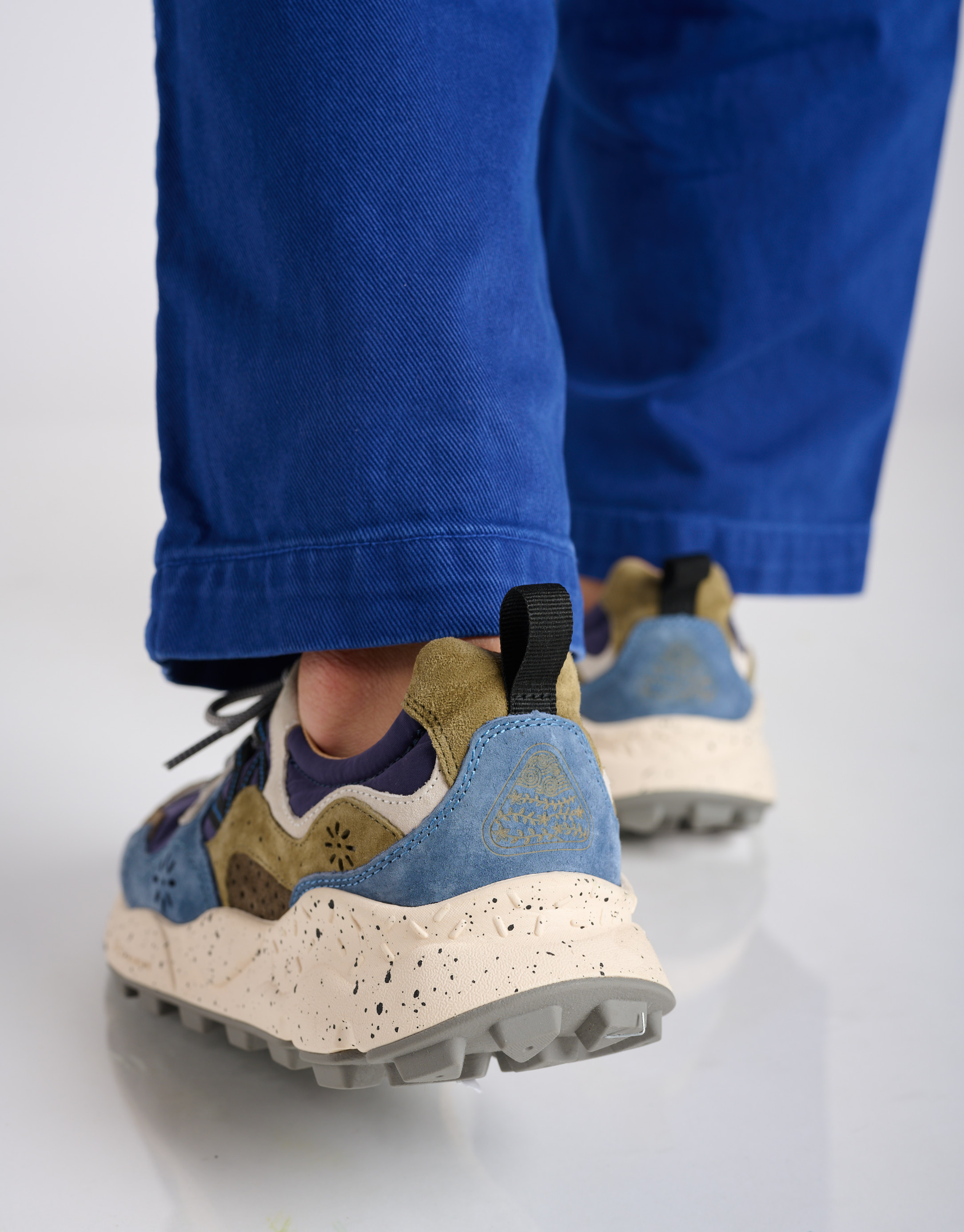 נעלי גברים - Flower Mountain - סניקרס YAMANO 3 - כחול   ירוק4