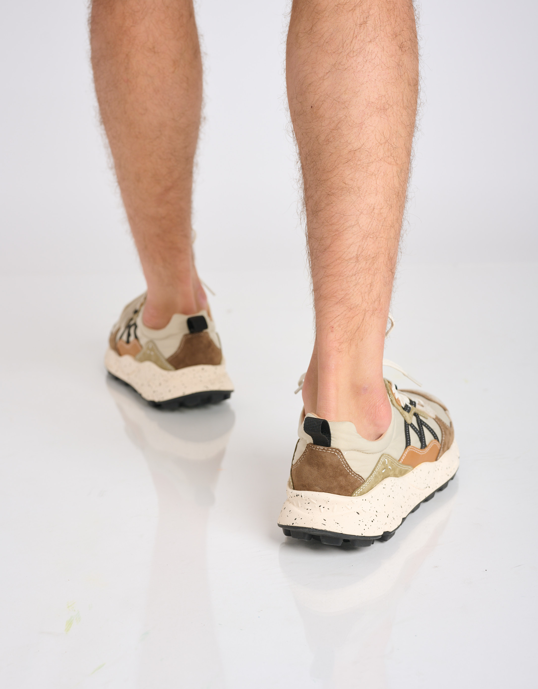 נעלי גברים - Flower Mountain - סניקרס LENZAN - בז'   חום4