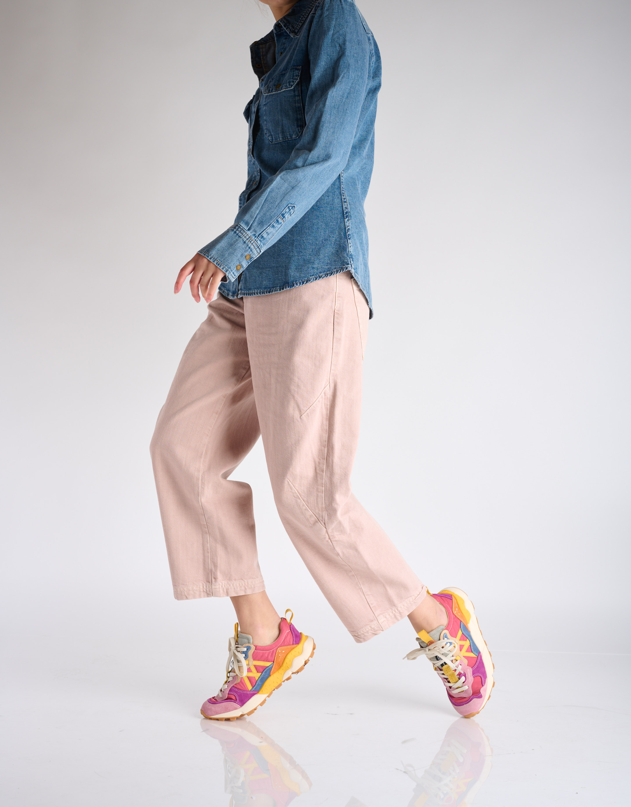 נעלי נשים - Flower Mountain - סניקרס LENZAN - ורוד2