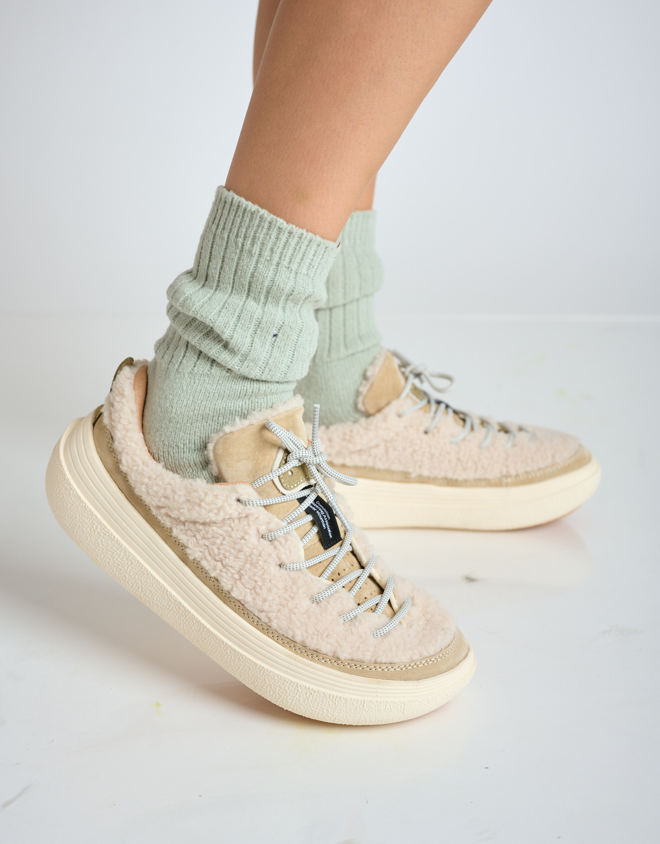 נעלי נשים - Flower Mountain - סניקרס FAMI UNI טדי - אופוויט3