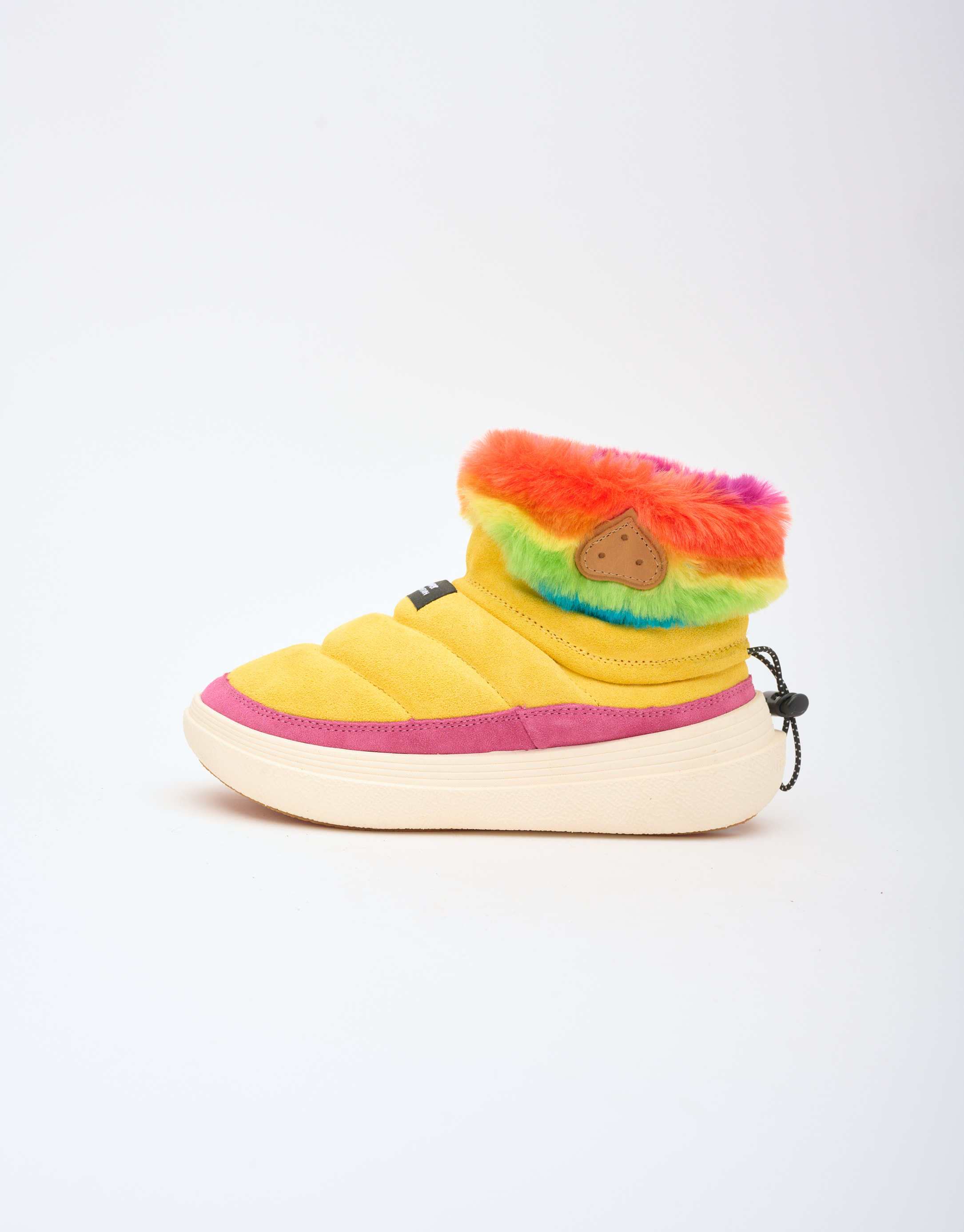 נעלי נשים - Flower Mountain - מגפוני פרווה FAMI MID - צהוב4