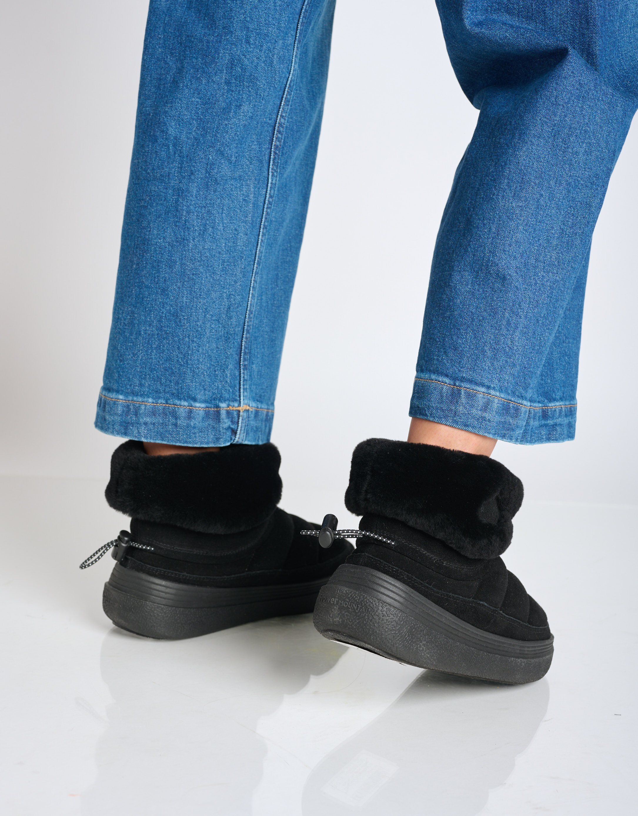 נעלי נשים - Flower Mountain - מגפוני פרווה FAMI MID - שחור4