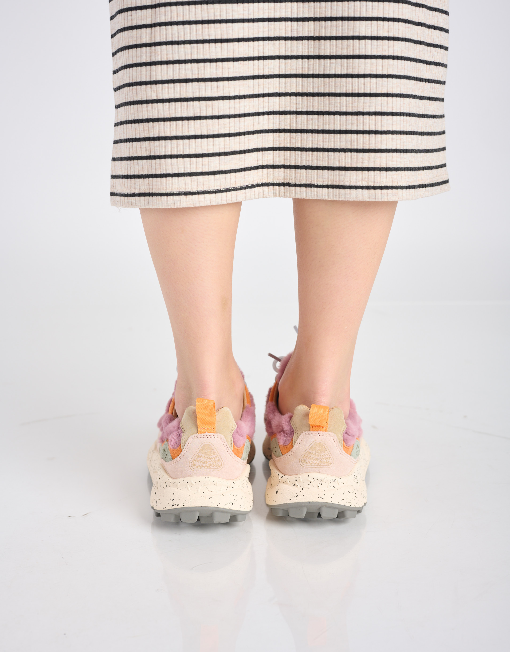 נעלי נשים - Flower Mountain - סניקרס YAMANO 3 פרוותי - לילך4