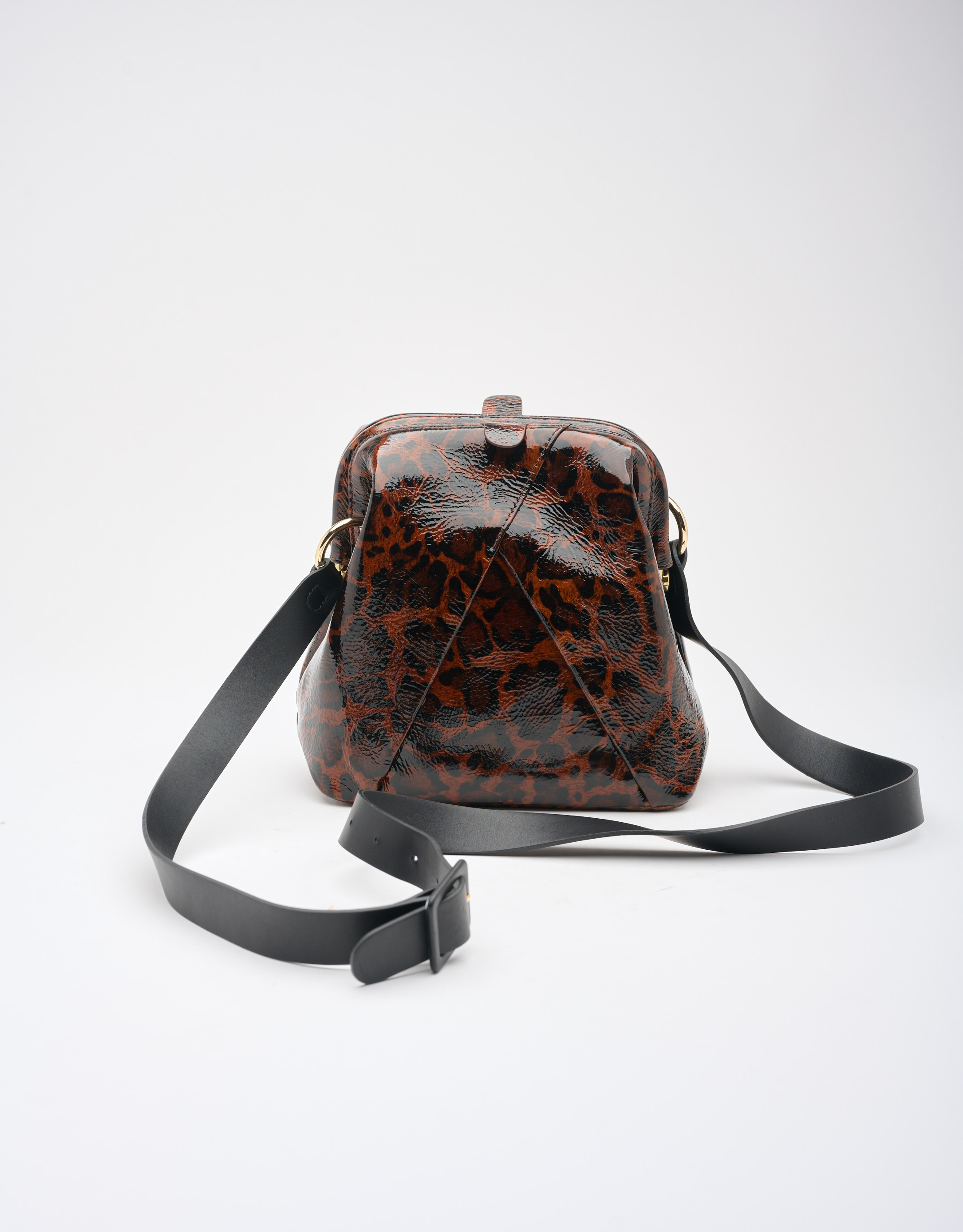 נעלי נשים - Chie Mihara - תיק עור ROKU - חום מנומר1