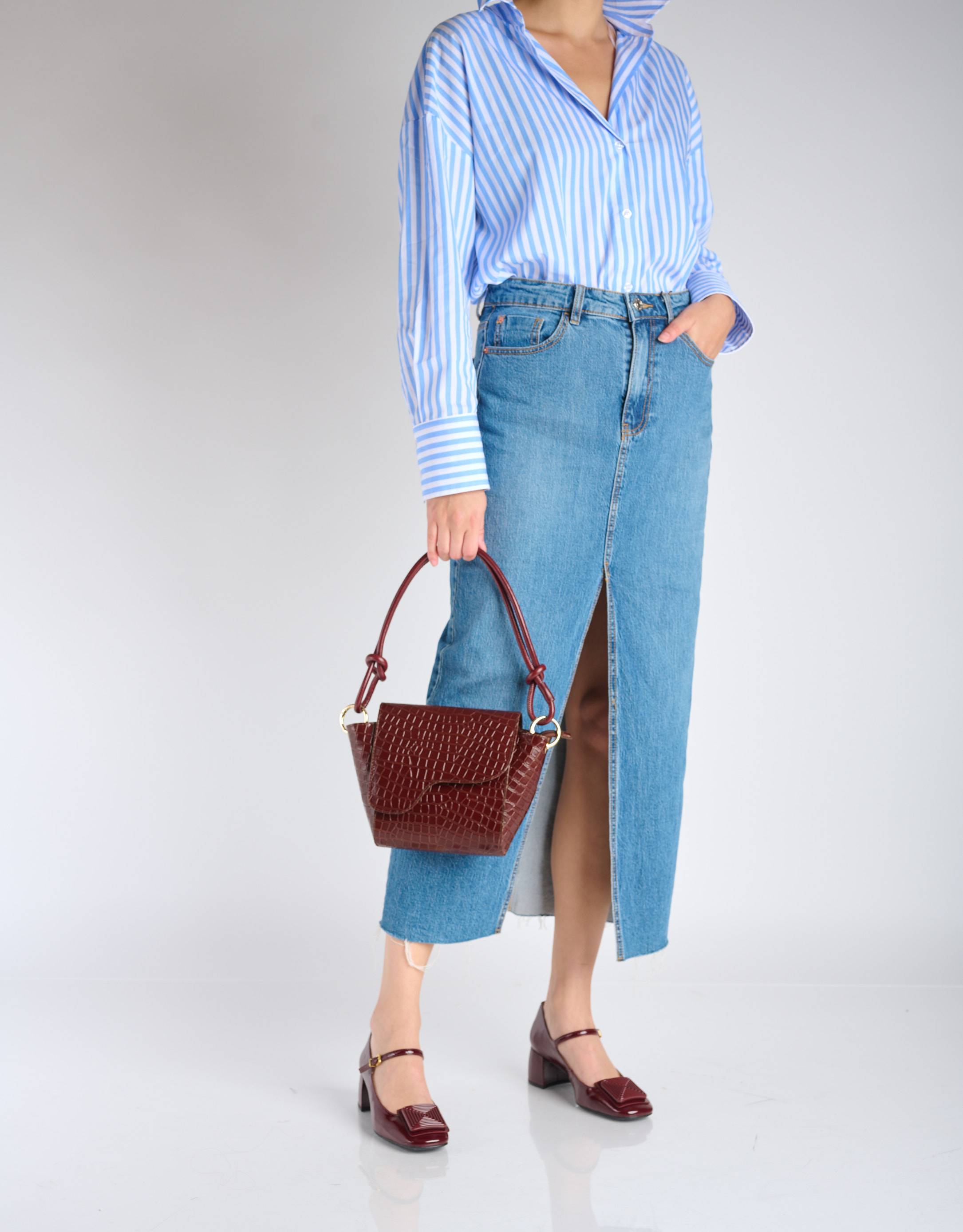 נעלי נשים - Chie Mihara - תיק עור קטן BONKA - חום2