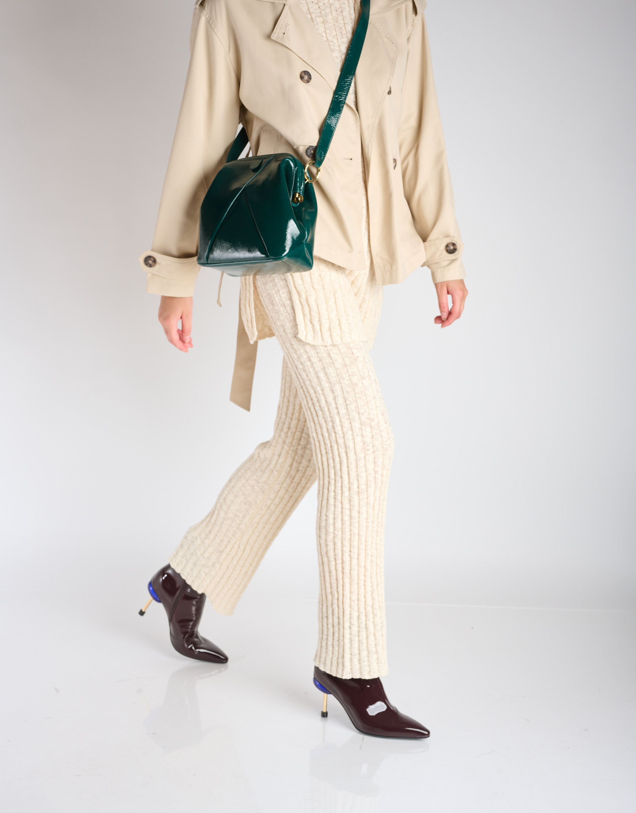 נעלי נשים - Chie Mihara - תיק עור ROKU - ירוק2