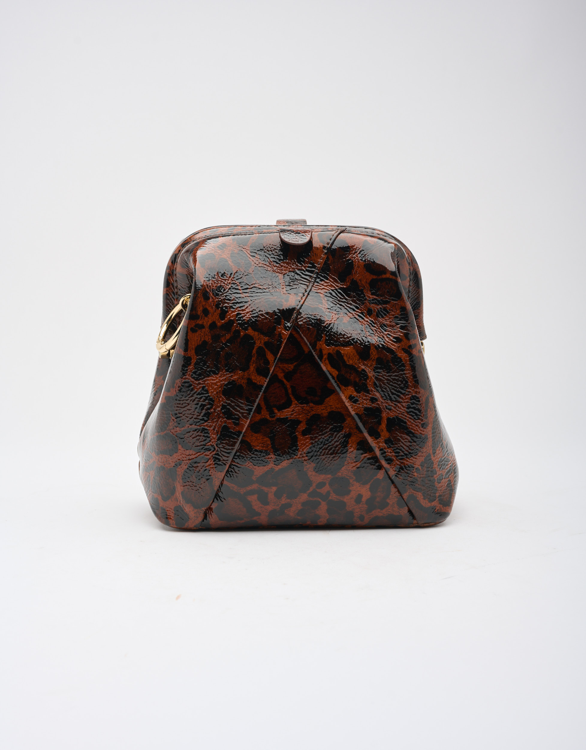 נעלי נשים - Chie Mihara - תיק עור ROKU - חום מנומר4