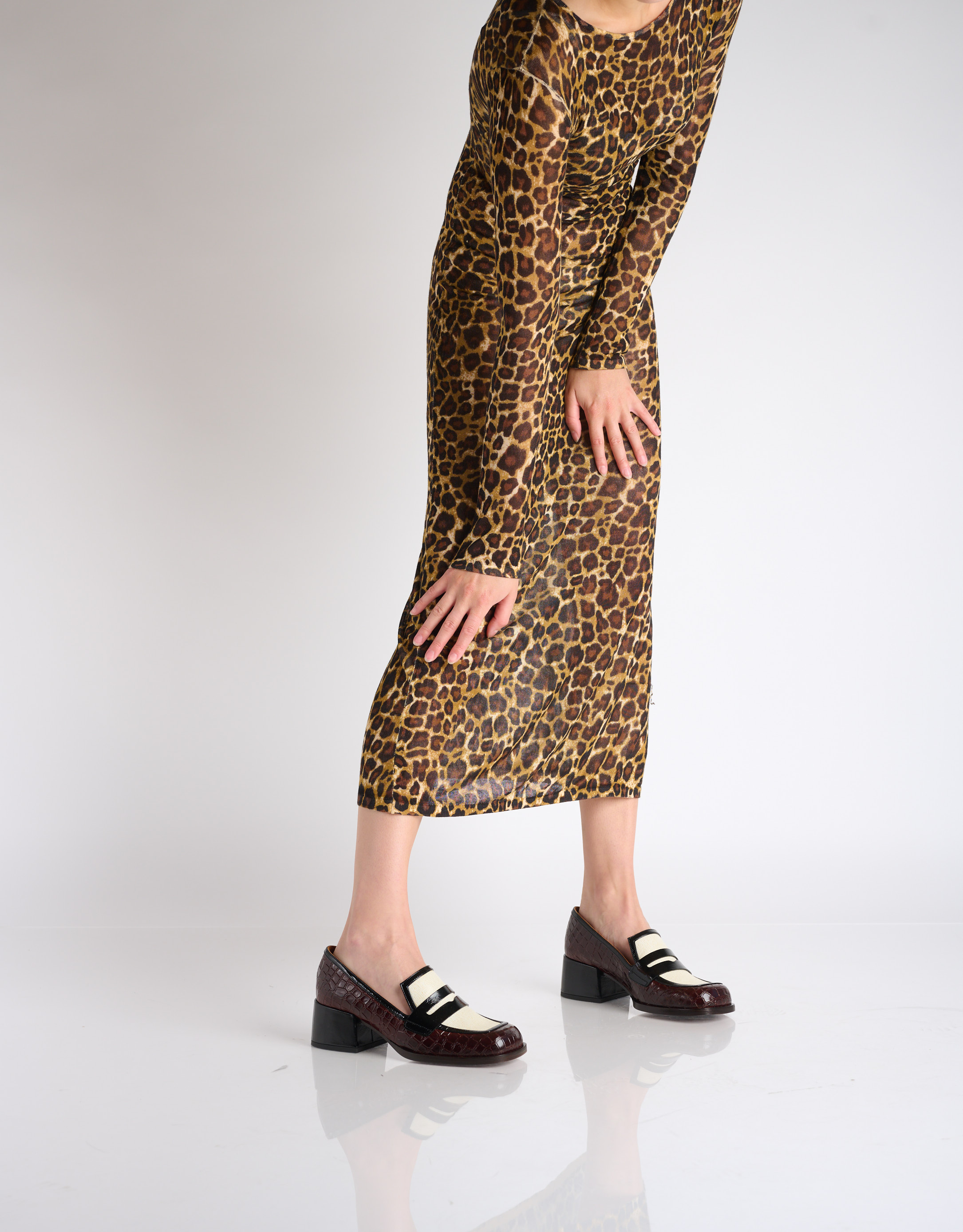 נעלי נשים - Chie Mihara - נעלי מוקסין BROCHI - חום2