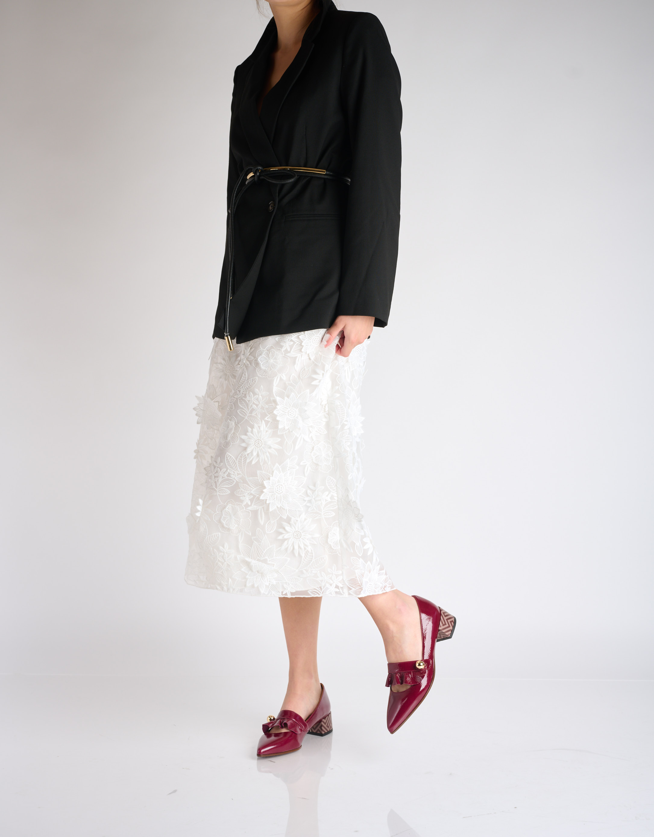 נעלי נשים - Chie Mihara - נעליי סירה JAKARTA - בורדו2