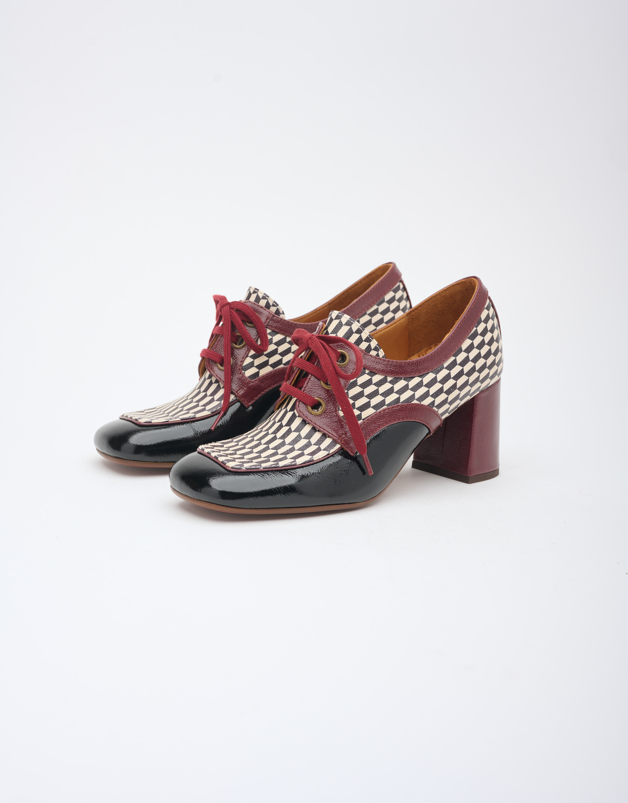 נעלי נשים - Chie Mihara - נעלי עקב עם שרוכים PABIZU - שחור3