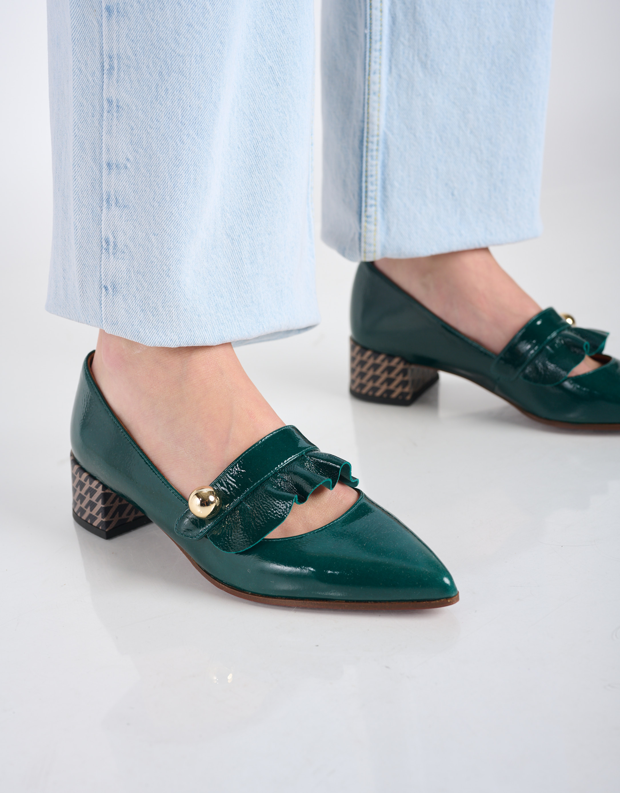 נעלי נשים - Chie Mihara - נעליי סירה JAKARTA - ירוק3