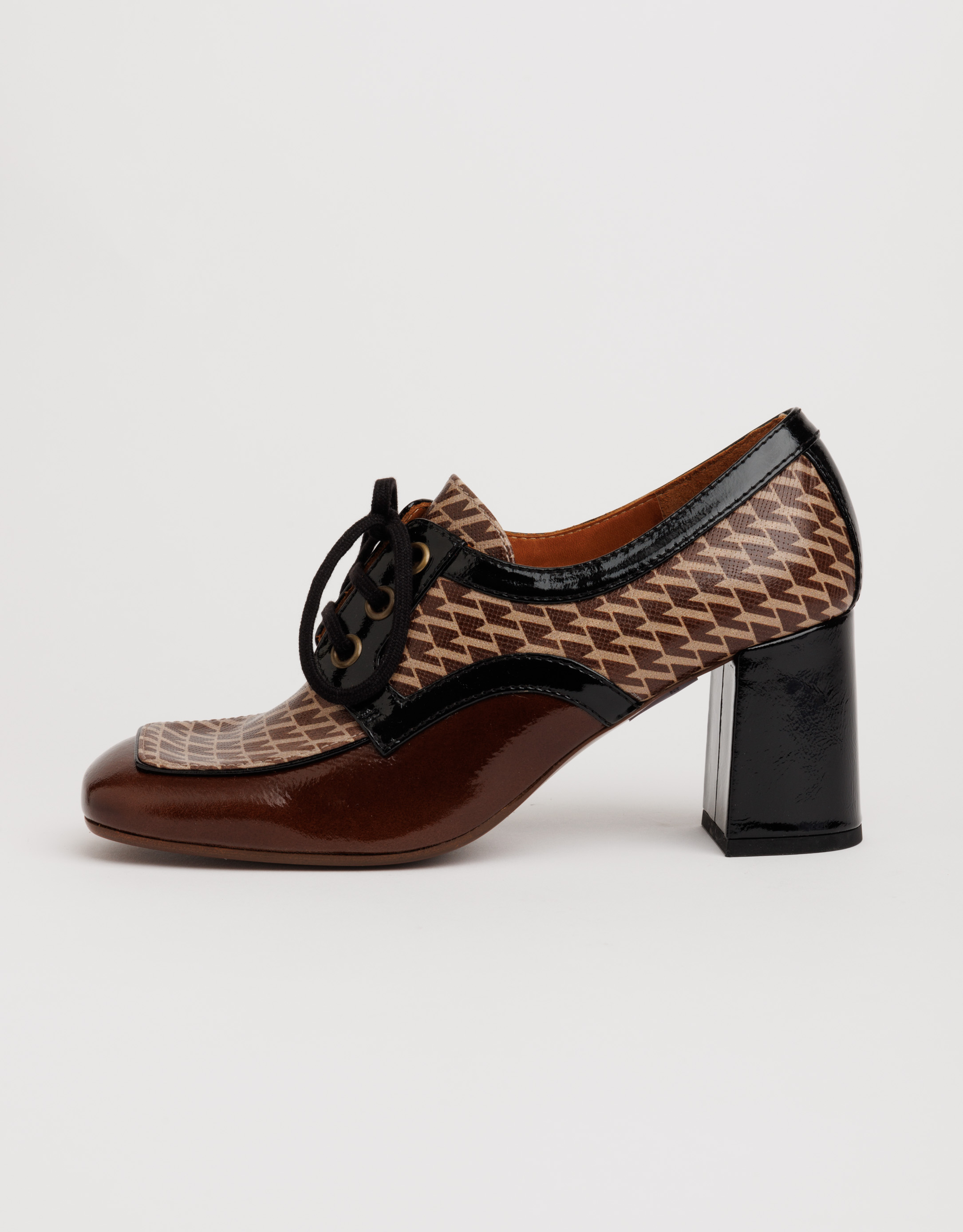 נעלי נשים - Chie Mihara - נעלי עקב עם שרוכים PABIZU - חום4