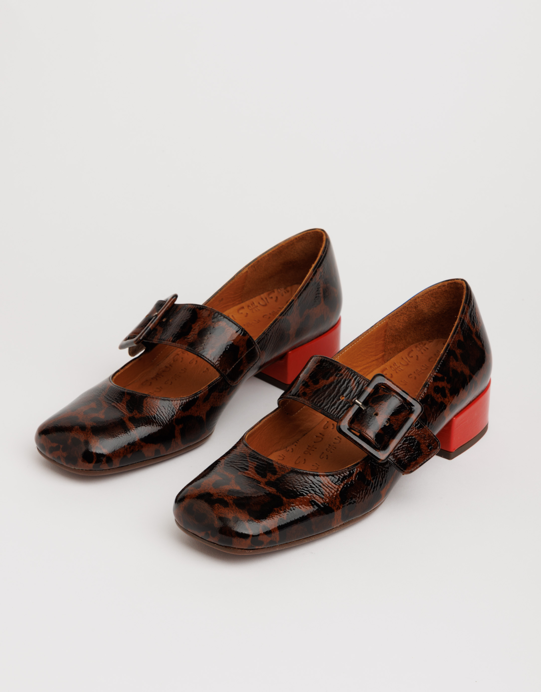 נעלי נשים - Chie Mihara - נעלי בובה UNARI - חום מנומר2